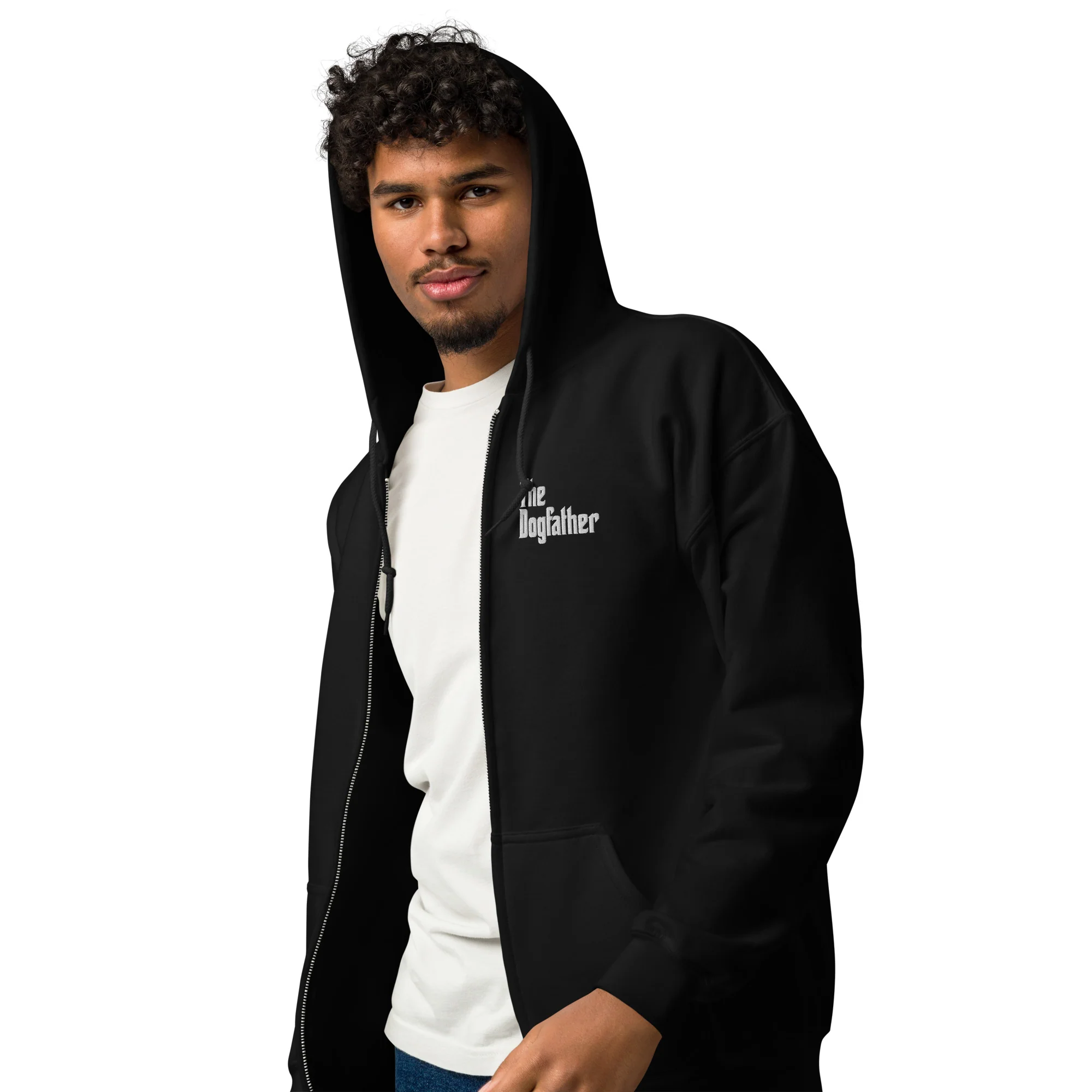 The Dogfather Unisex Heavy Blend Zip Hoodie - Image 2