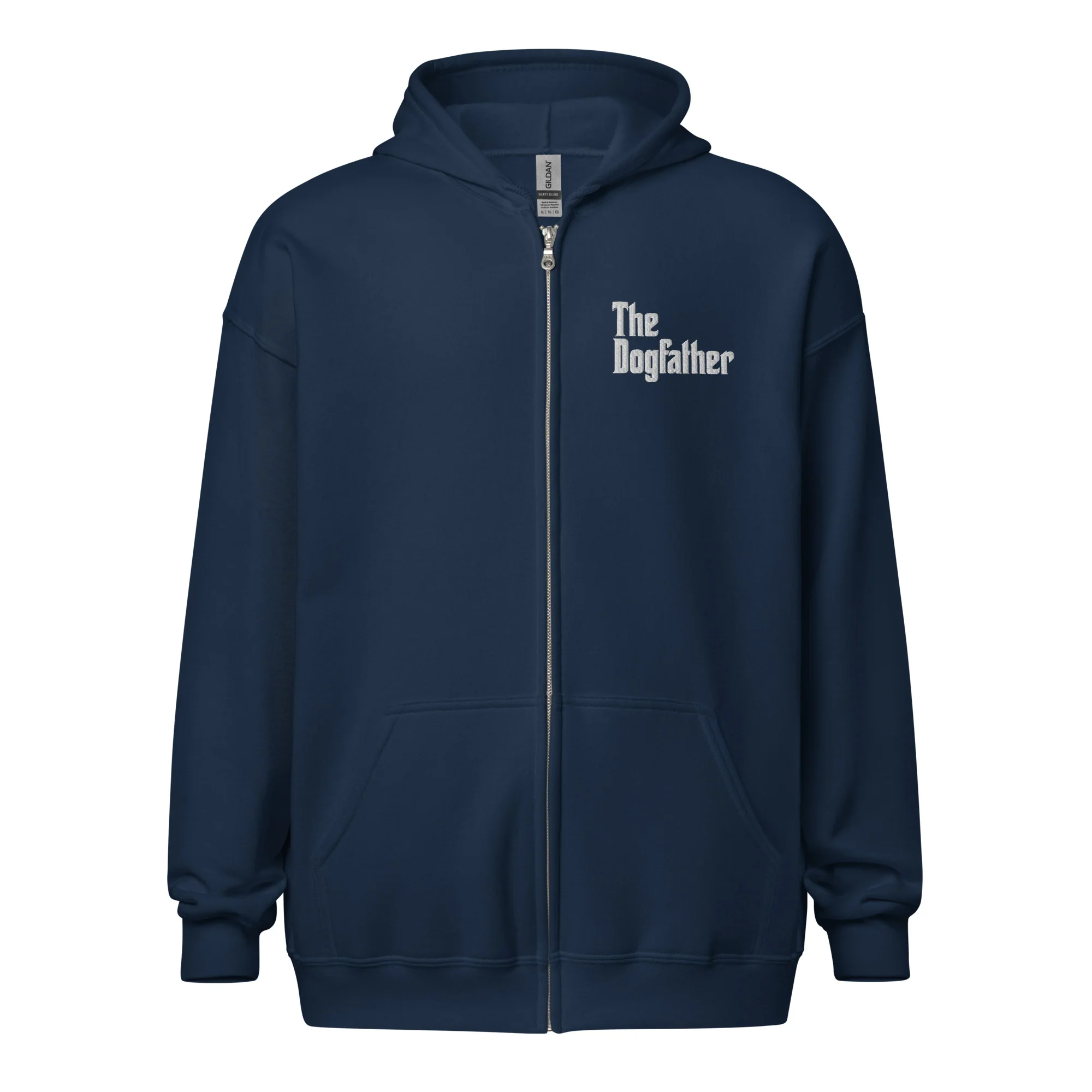 The Dogfather Unisex Heavy Blend Zip Hoodie - Image 4