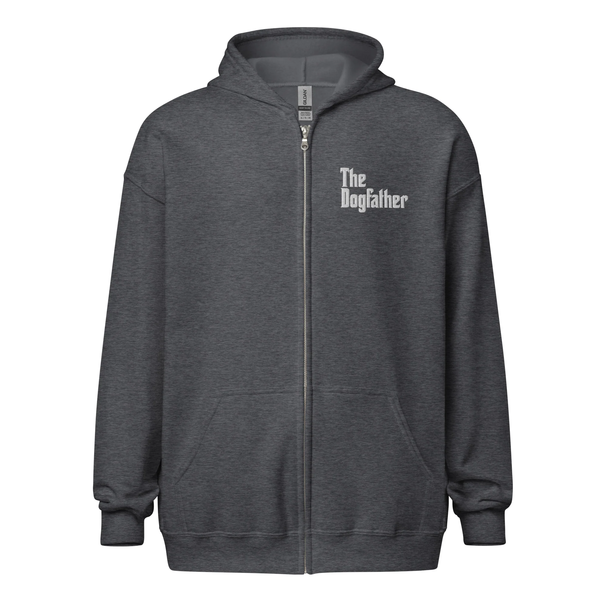 The Dogfather Unisex Heavy Blend Zip Hoodie - Image 5