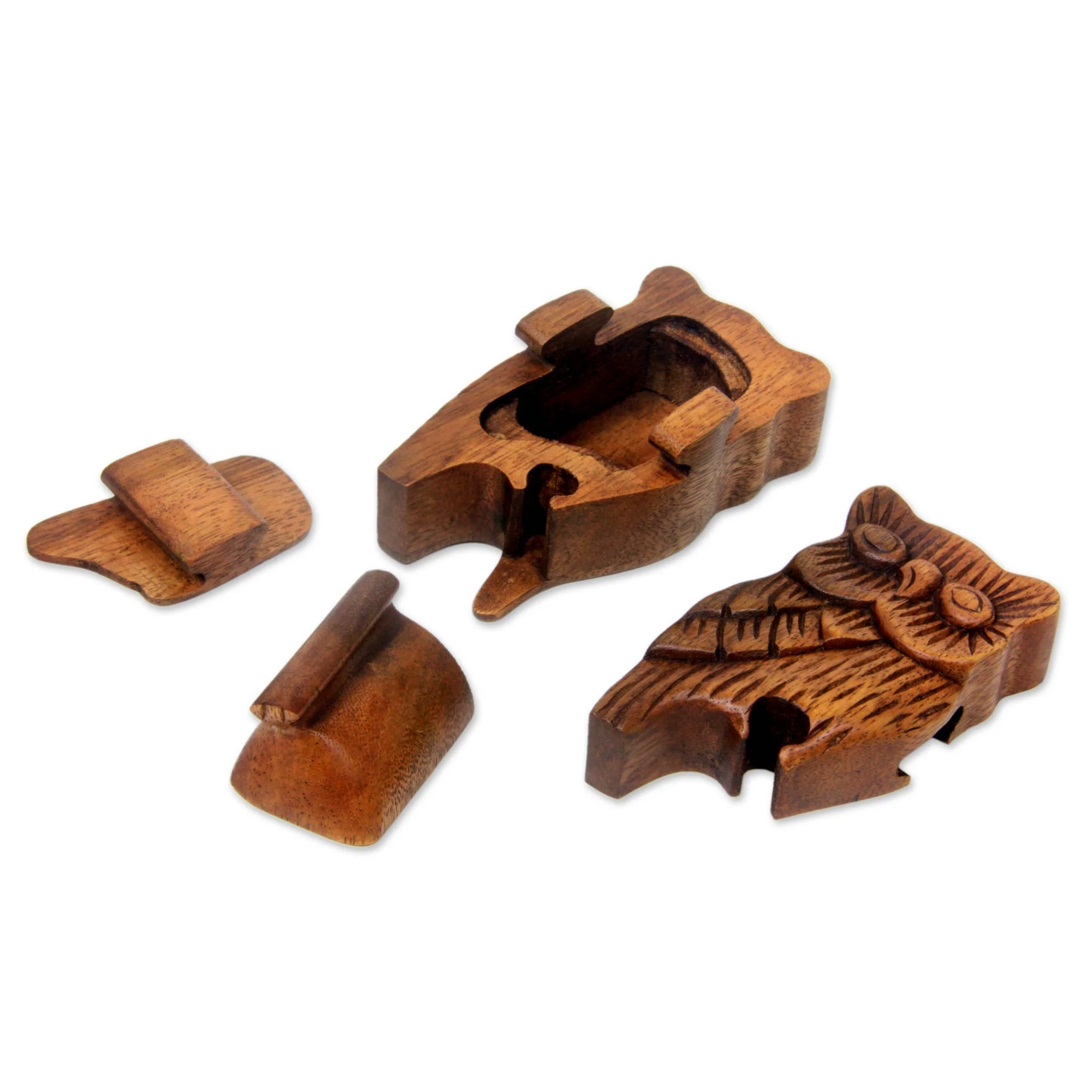 The Owl's Secret Owl Theme Wood Puzzle Box - Image 3