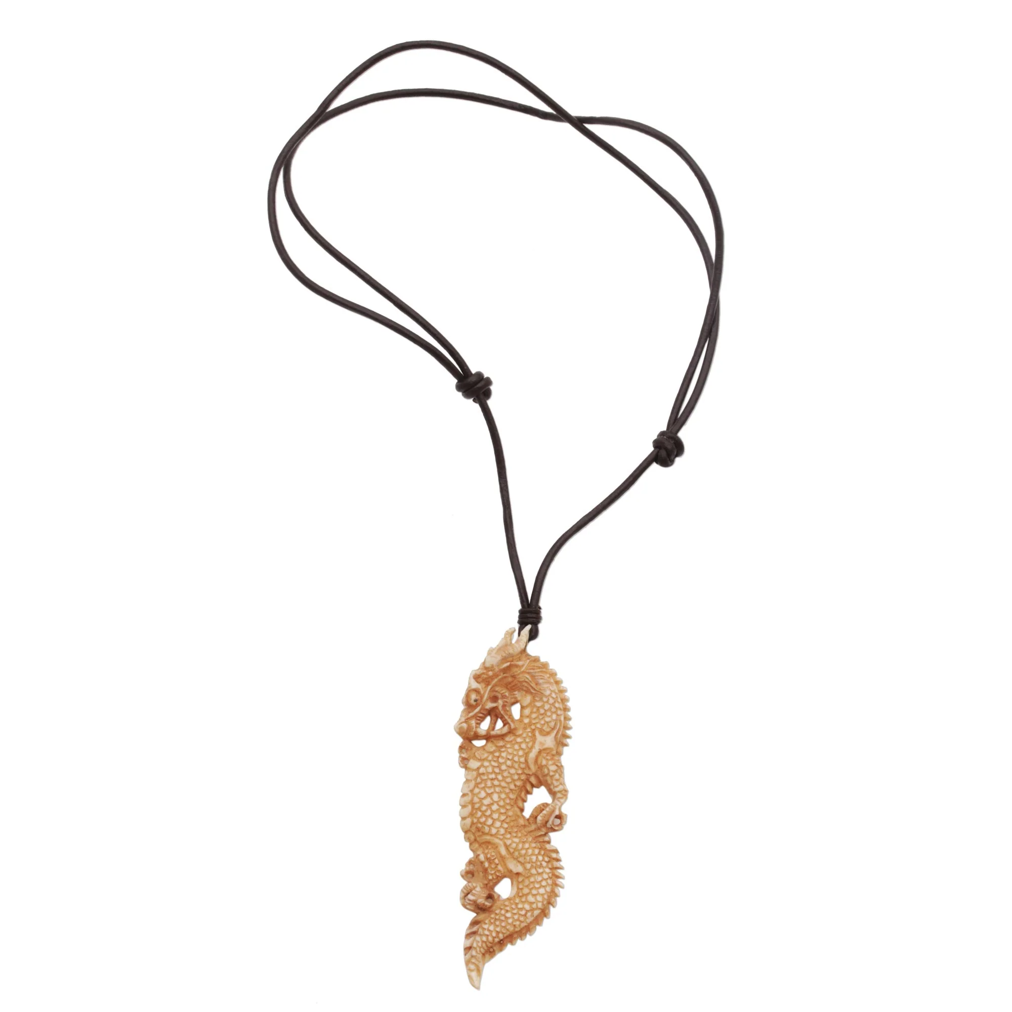 Thorny Dragon Pendant Necklace - Image 2