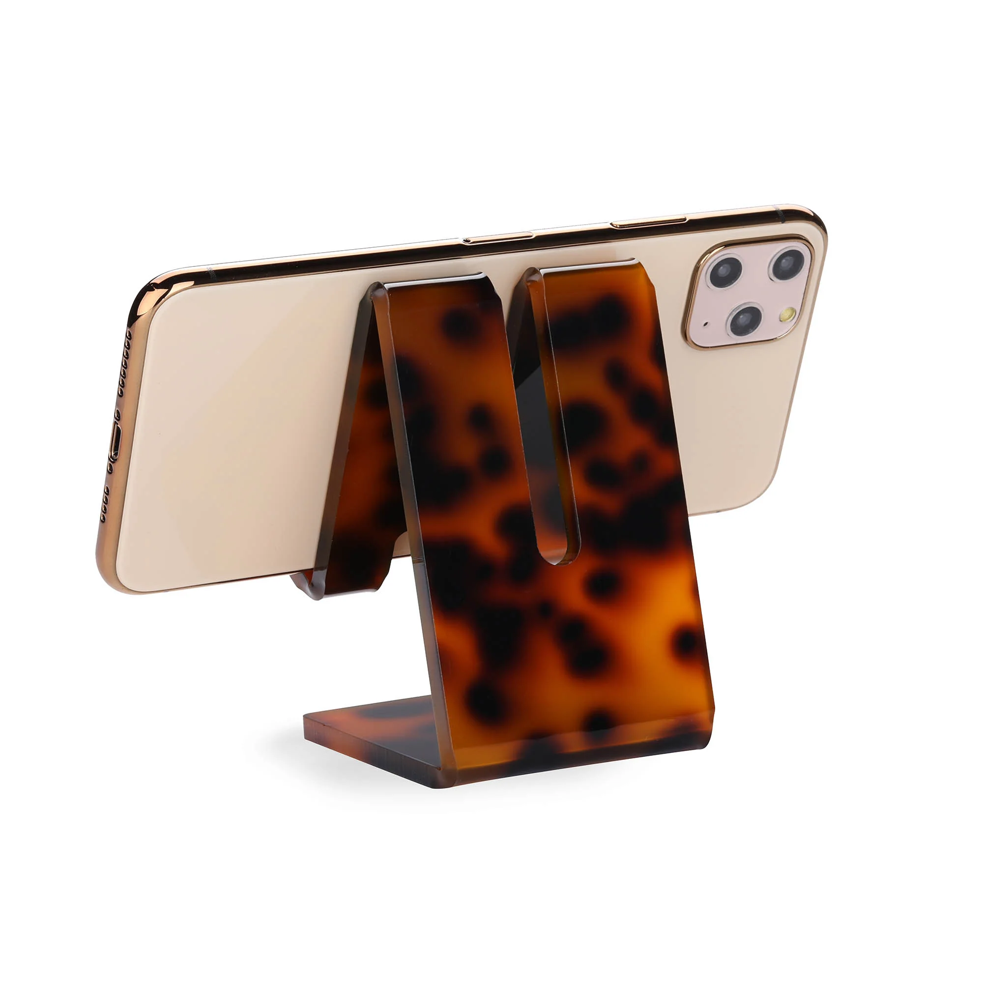 Tortoiseshell Acrylic Phone Stand - Image 2