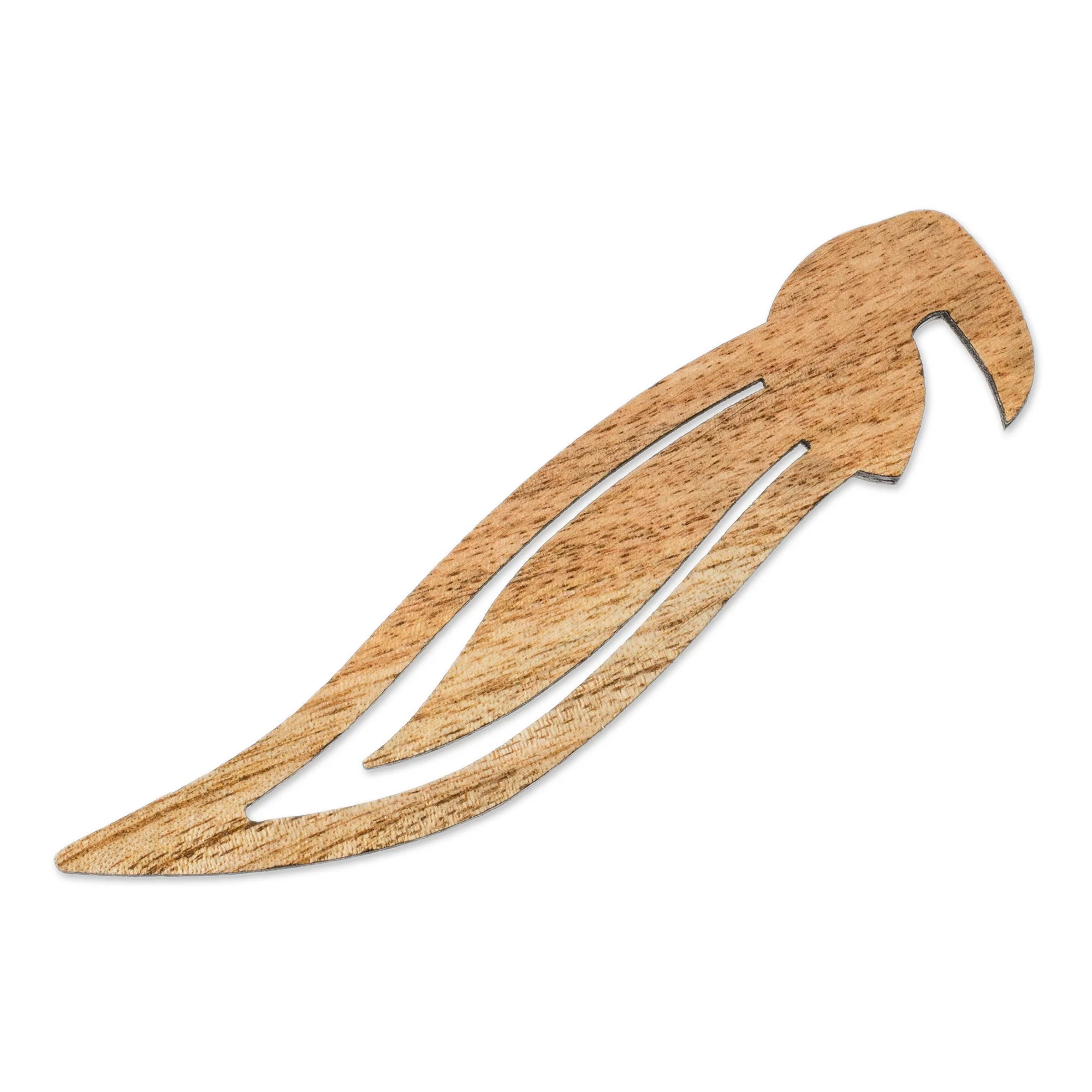 Toucan Reader Toucan-Themed Teak Wood Bookmark from Costa Rica - Image 4