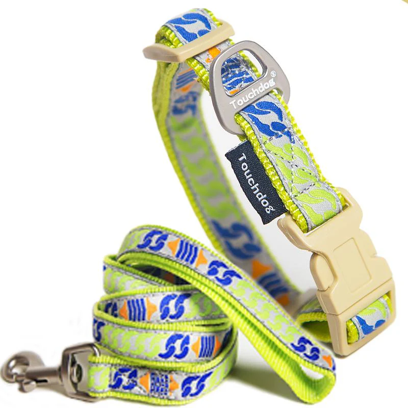 Touchdog&reg; Chain Printed Collar & Leash - Image 4