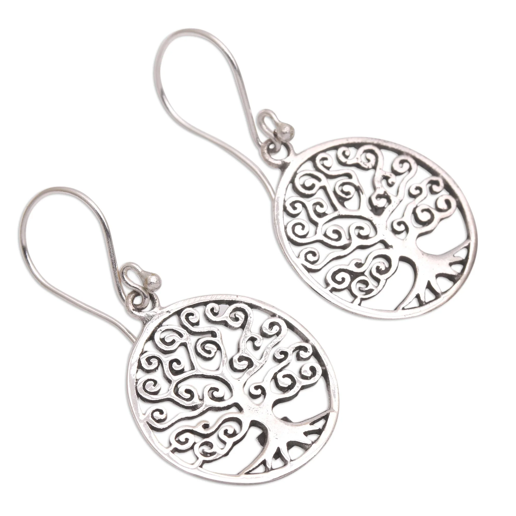 Tree of Dreams Sterling Silver Dangle Earrings - Image 4