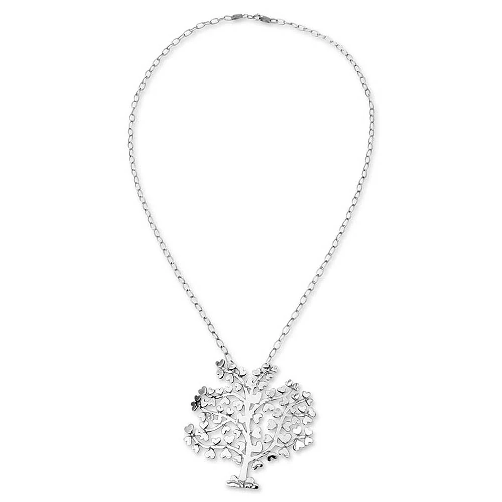 Tree of Love Sterling Silver Pendant Necklace - Image 3