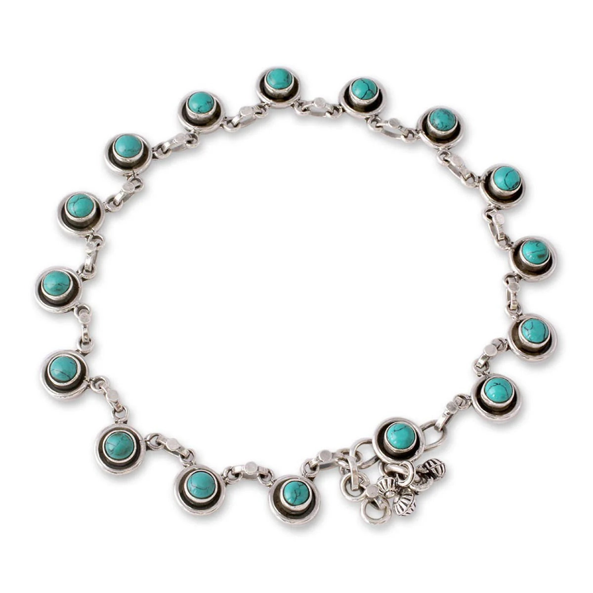 Trendy Walk Sterling Silver Link Anklet - Image 2