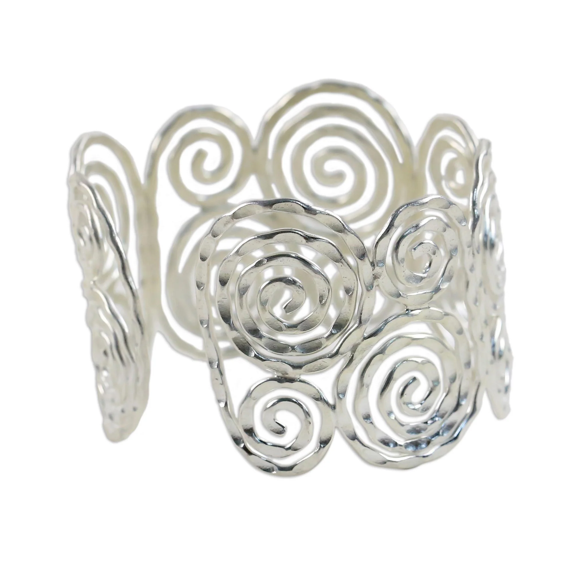 Tribal Universe Thai Sterling Silver Cuff Bracelet - Image 5