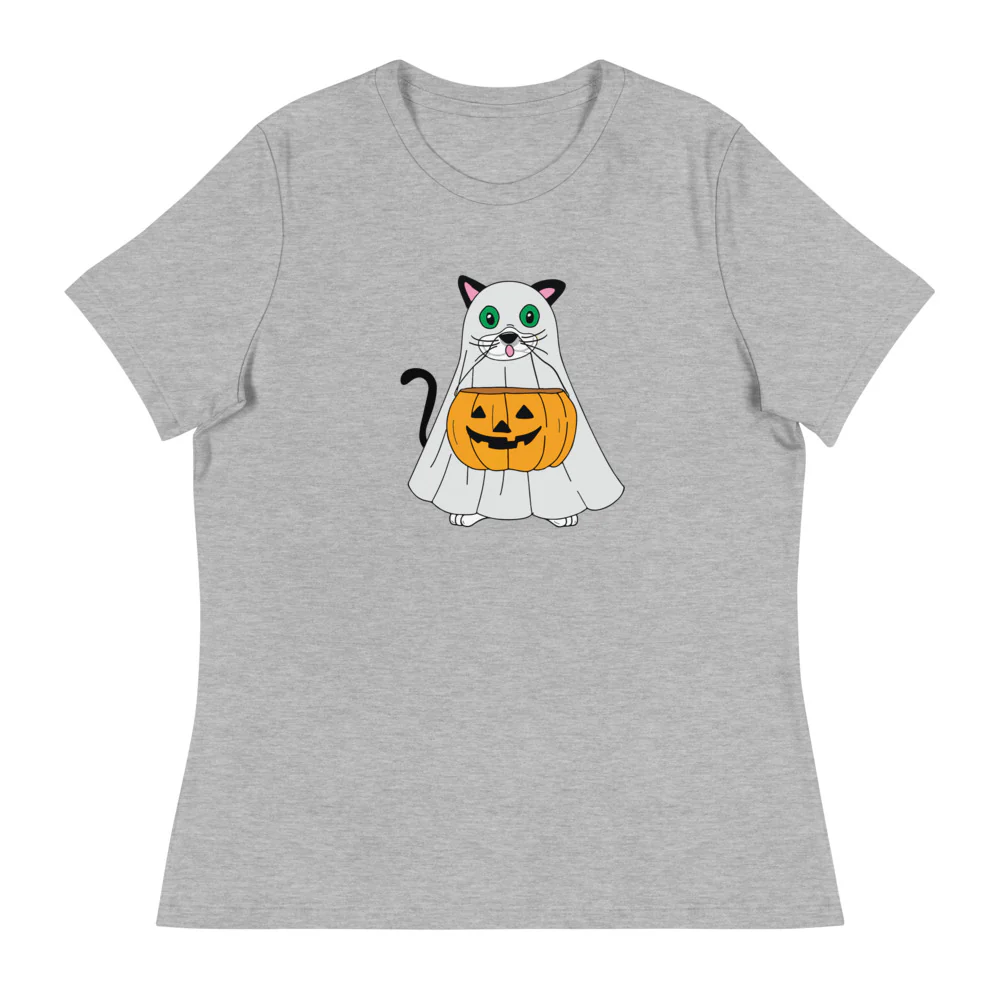 Trick or Treat Cat Women's Relaxed T-Shirt - Image 2