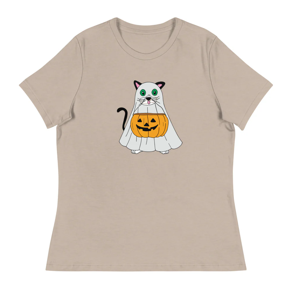 Trick or Treat Cat Women's Relaxed T-Shirt - Image 3