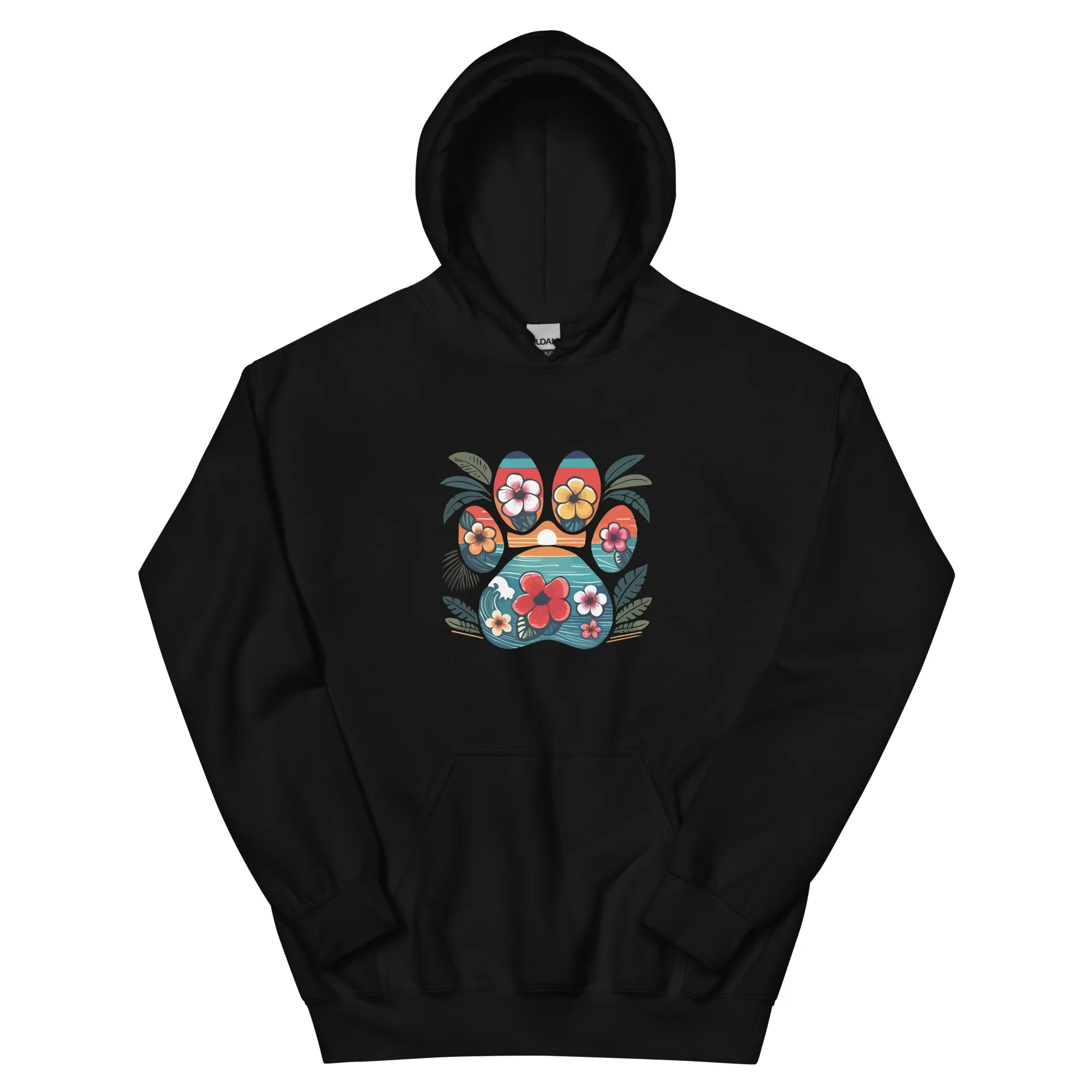 Tropical Paw Print Hoodie - Image 3