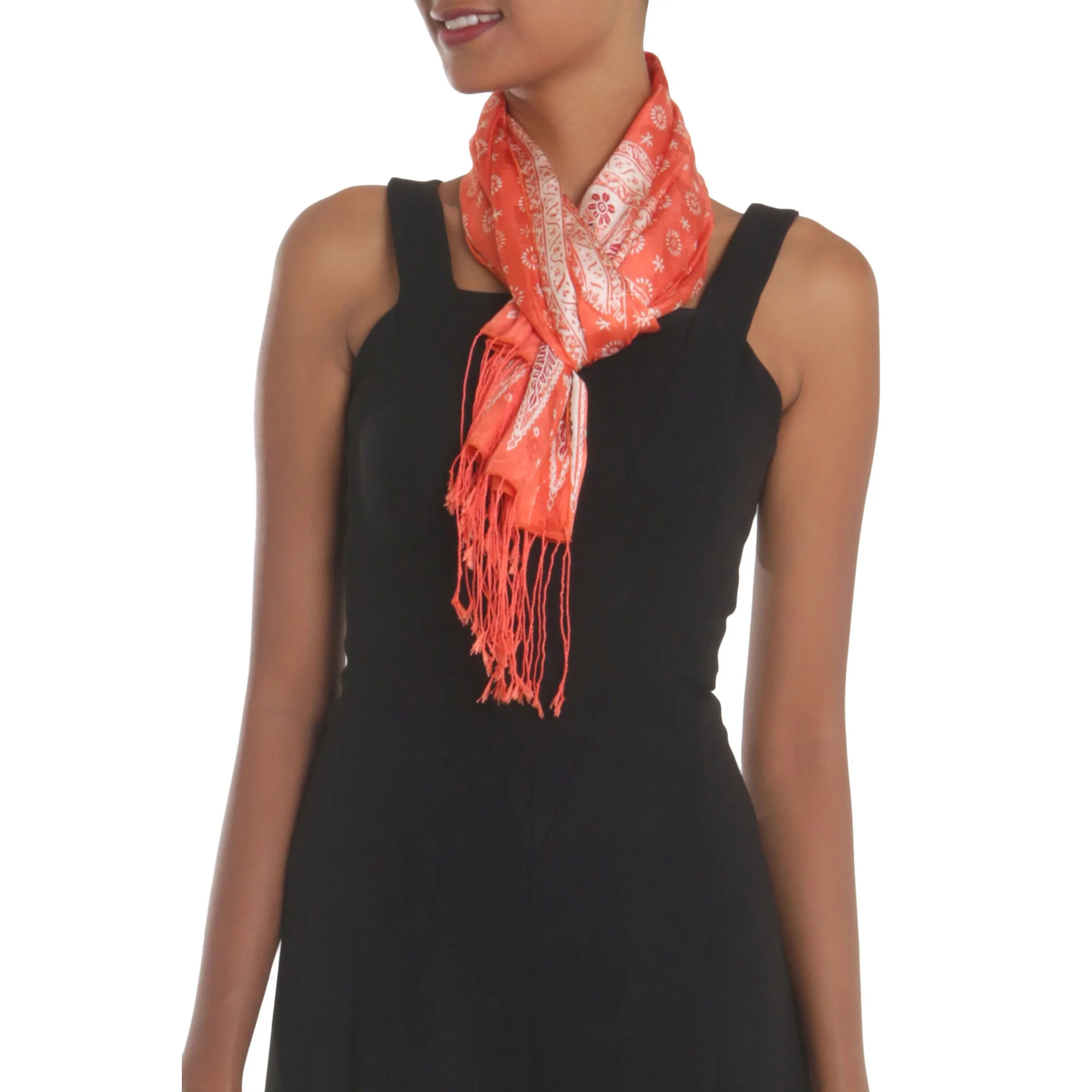 Truntum Majesty Silk Batik Scarf - Image 4
