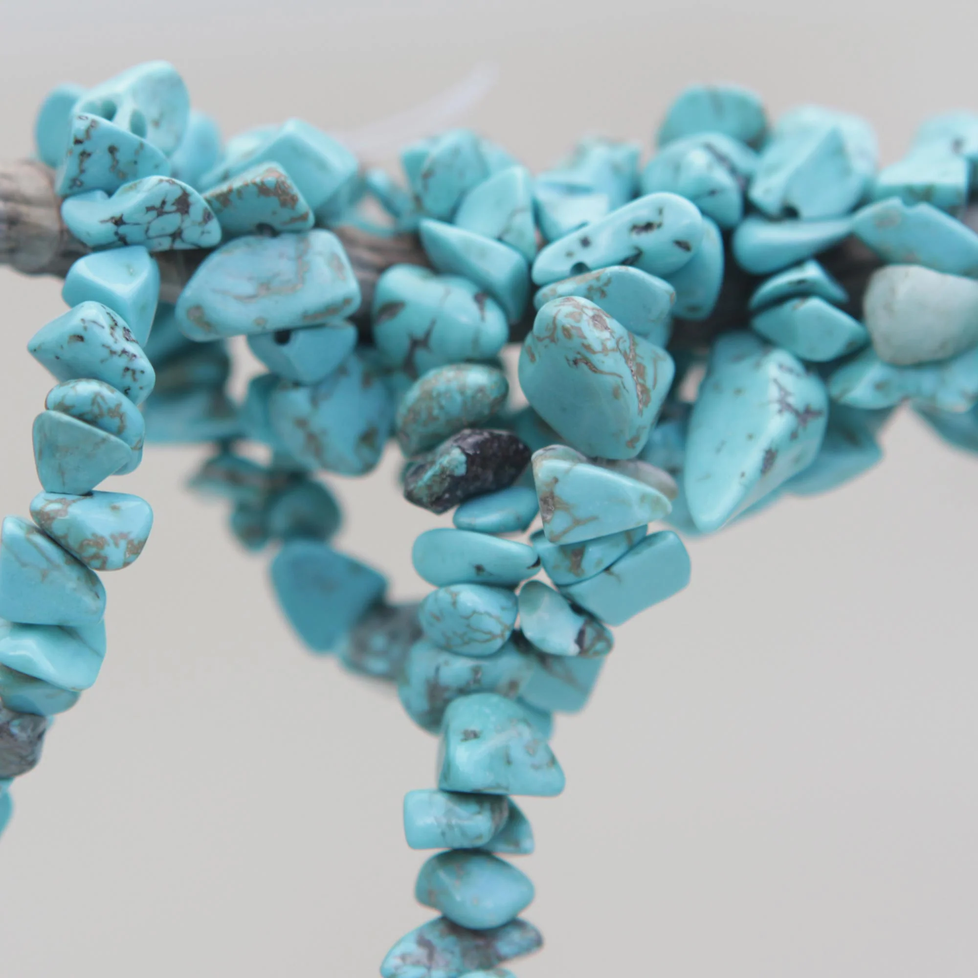 Turquoise Infatuation Artisan Crafted Reconstituted Turquoise Beaded Necklace - Image 3