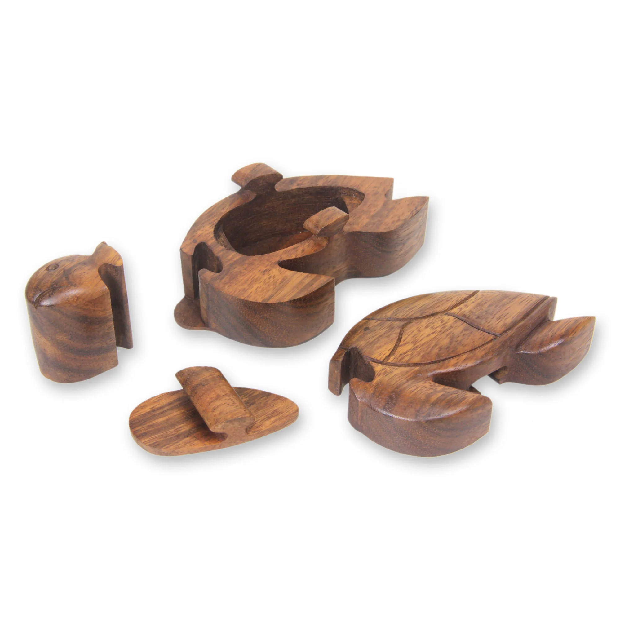 Turtle Wisdom Wood Puzzle Box - Image 3