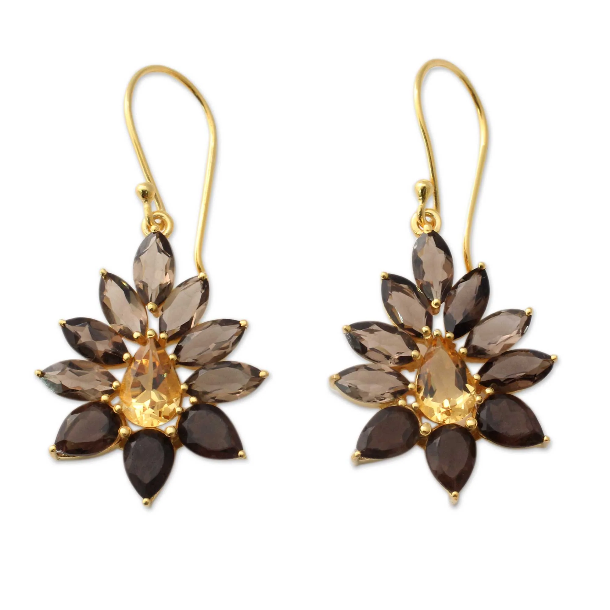 Twilight Aura Smoky Quartz Earrings - Image 2