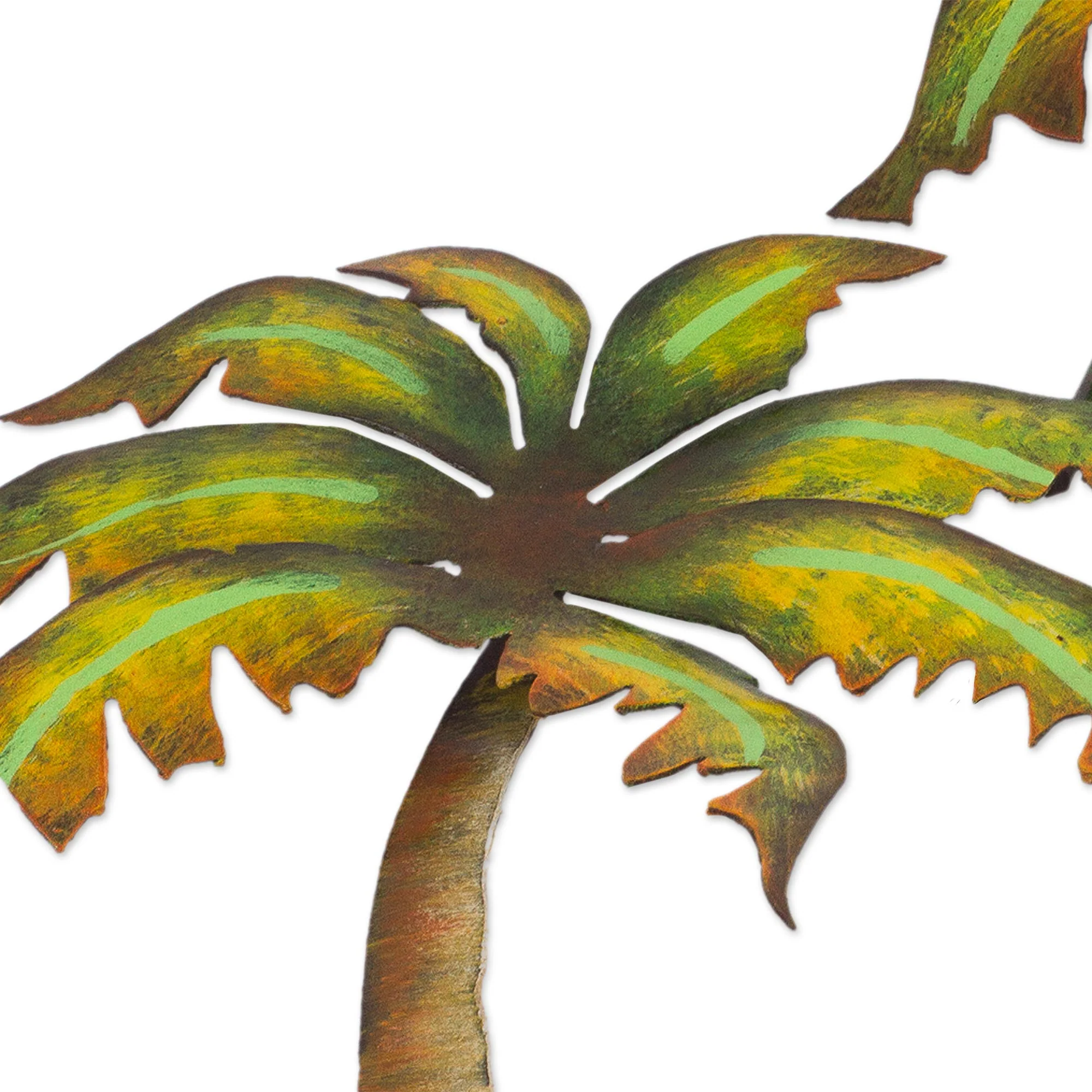 Twin Palms Hand Crafted Palm Tree Steel Wall Art from Mexico - Image 4