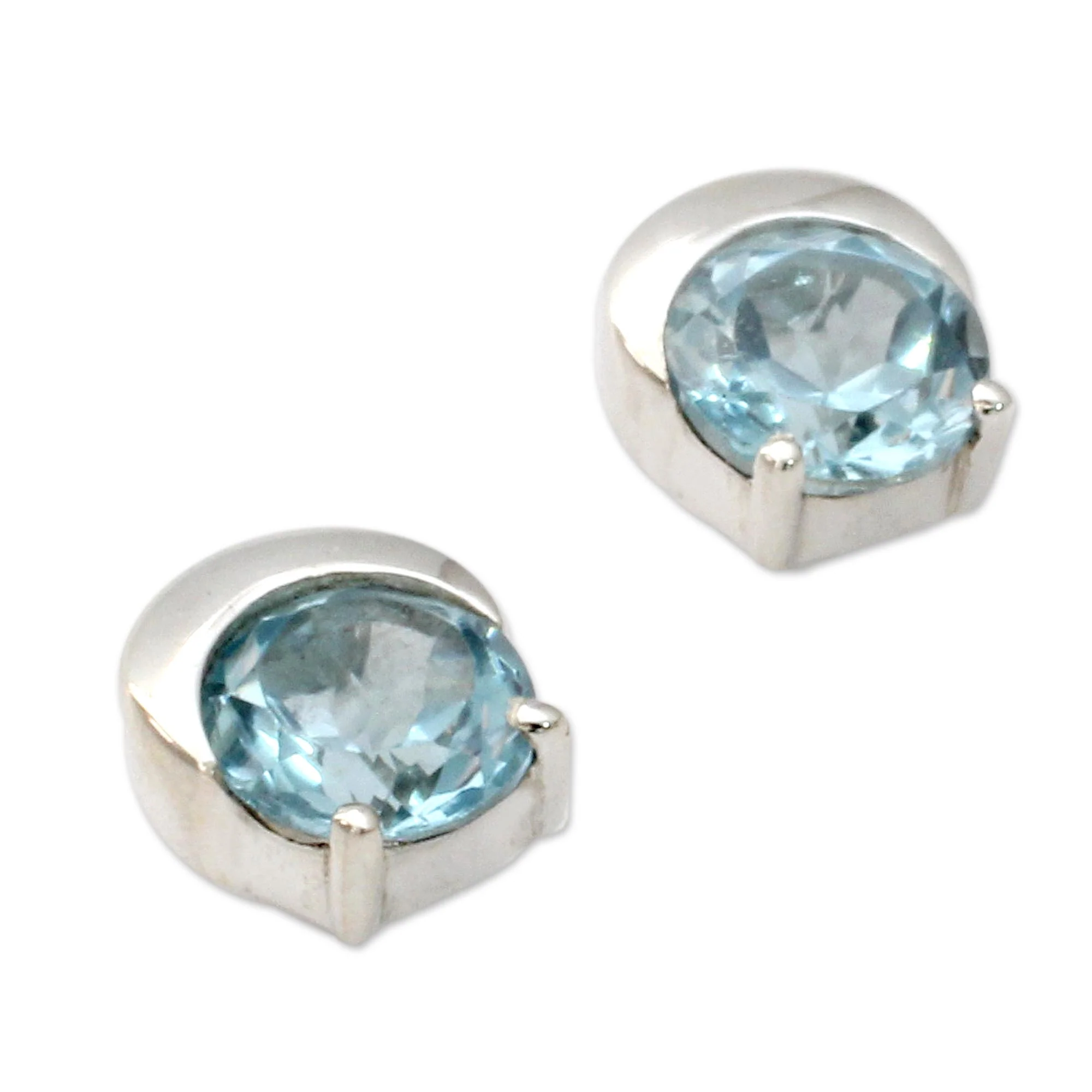 Twinkling Moons Sterling Silver Earrings - Image 3