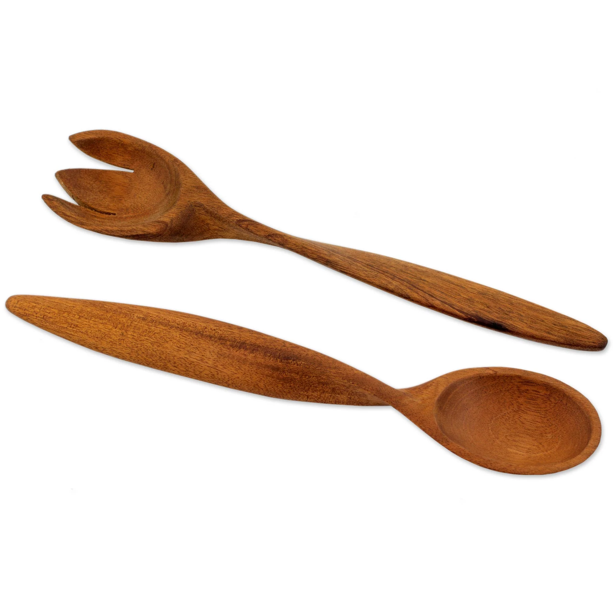 Twist Of Nature Wood Salad Servers - Image 2