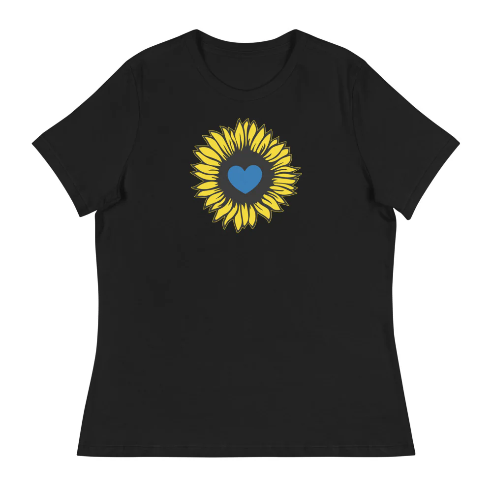 Ukraine Sunflower Women's Relaxed T-Shirt - Image 3