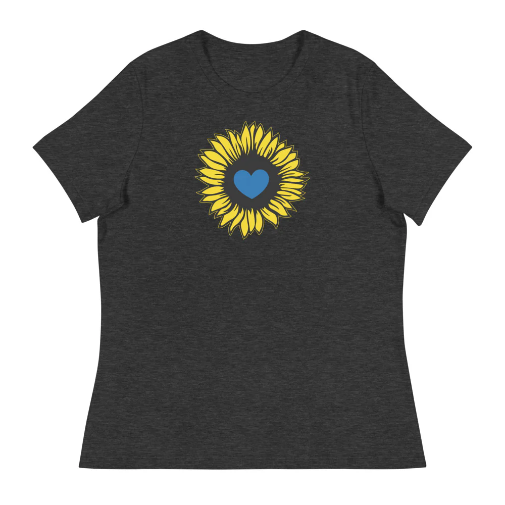 Ukraine Sunflower Women's Relaxed T-Shirt - Image 4