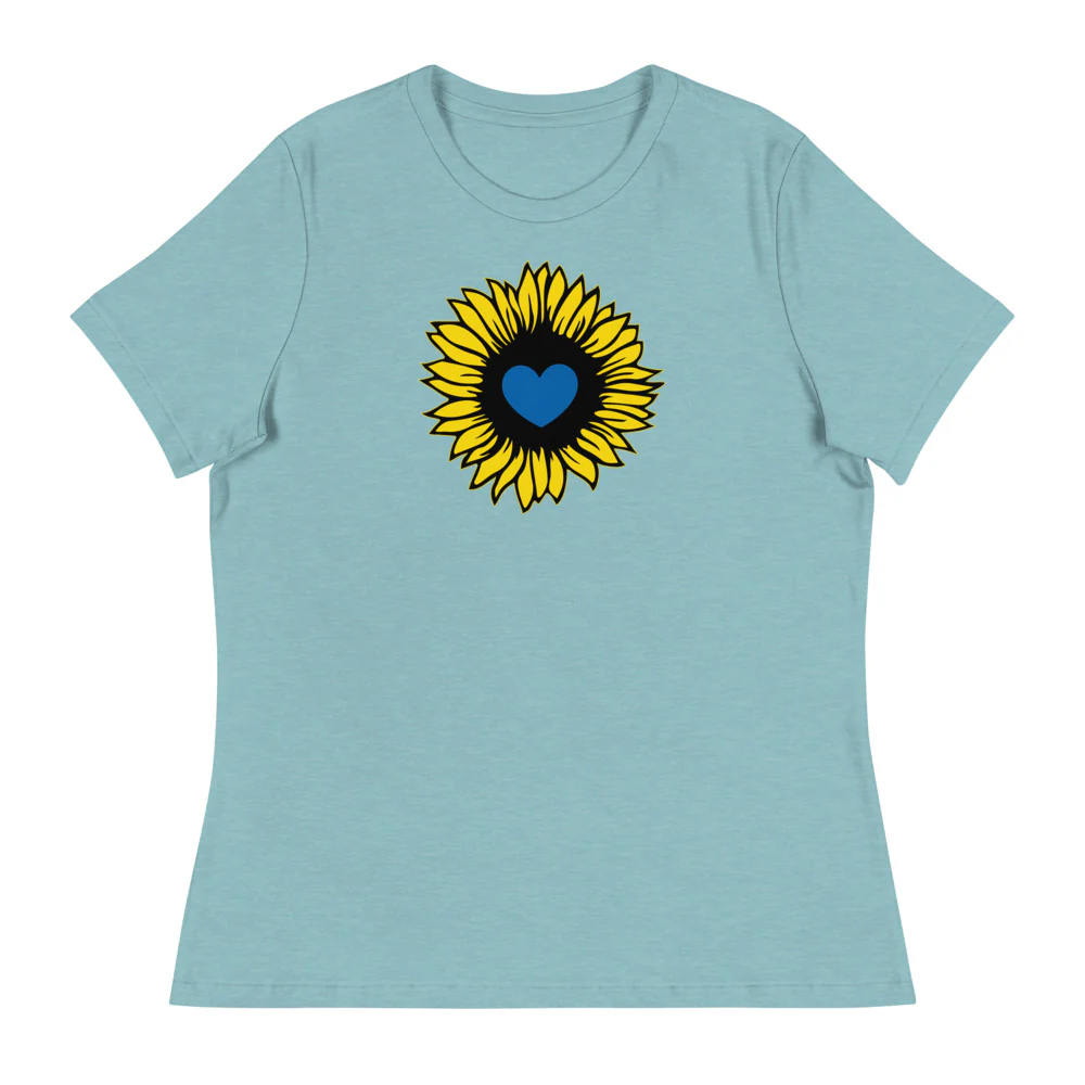 Ukraine Sunflower Women's Relaxed T-Shirt - Image 5