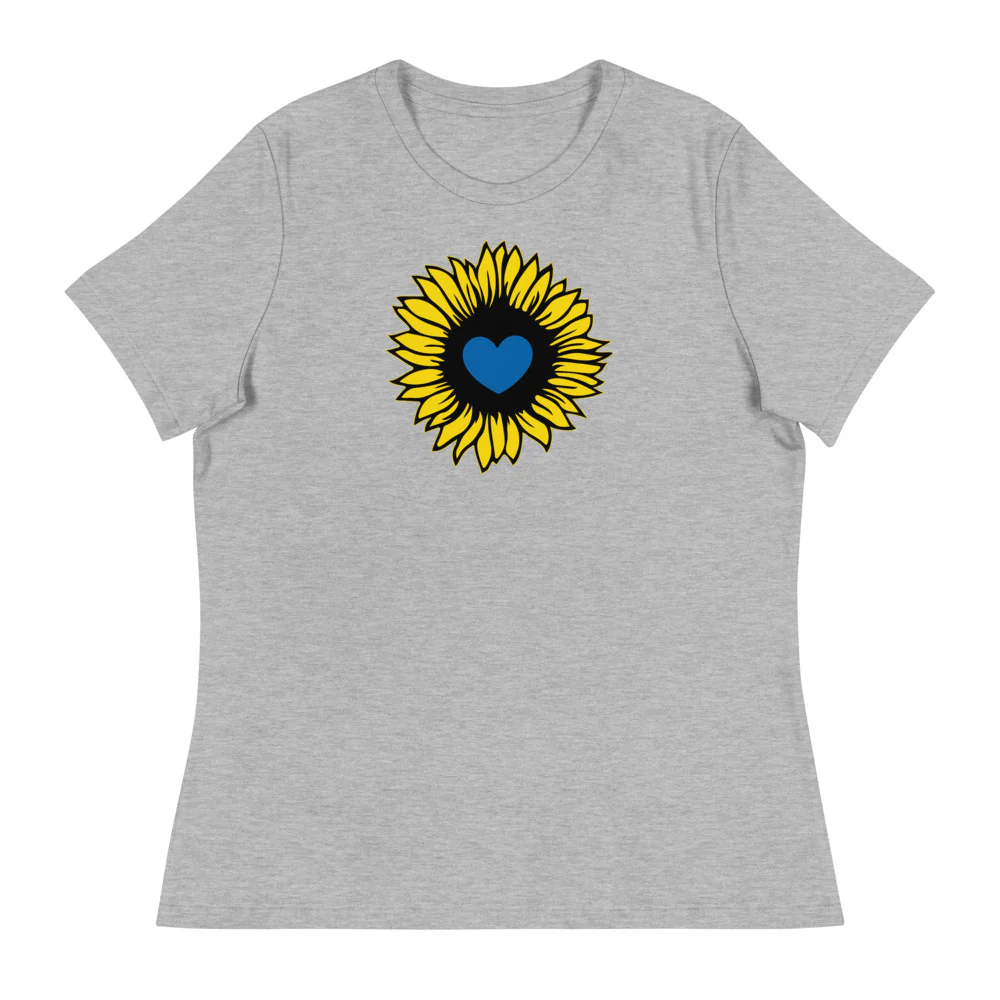 Ukraine Sunflower Women's Relaxed T-Shirt - Image 6