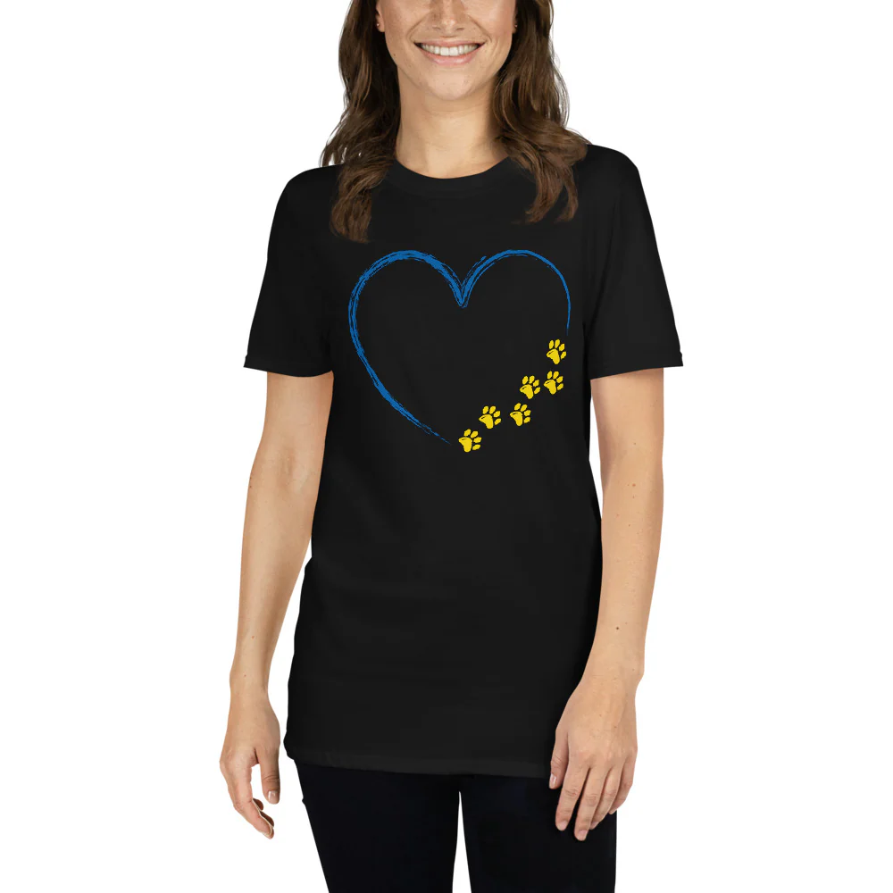 Ukrainian Paws for Love T-Shirt - Image 2