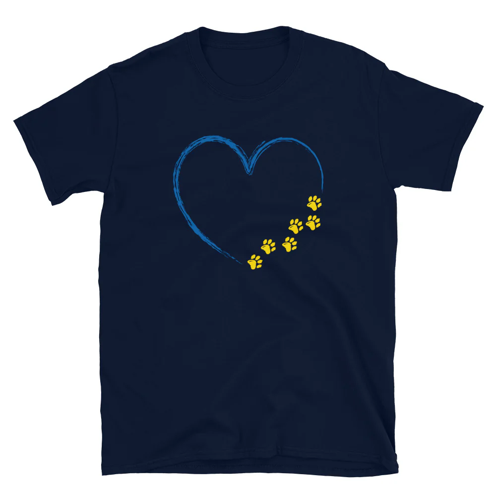Ukrainian Paws for Love T-Shirt - Image 4