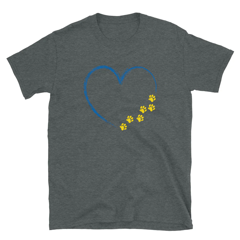 Ukrainian Paws for Love T-Shirt - Image 5