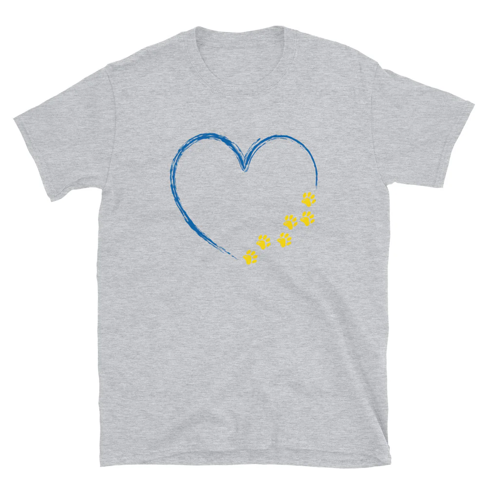 Ukrainian Paws for Love T-Shirt - Image 6
