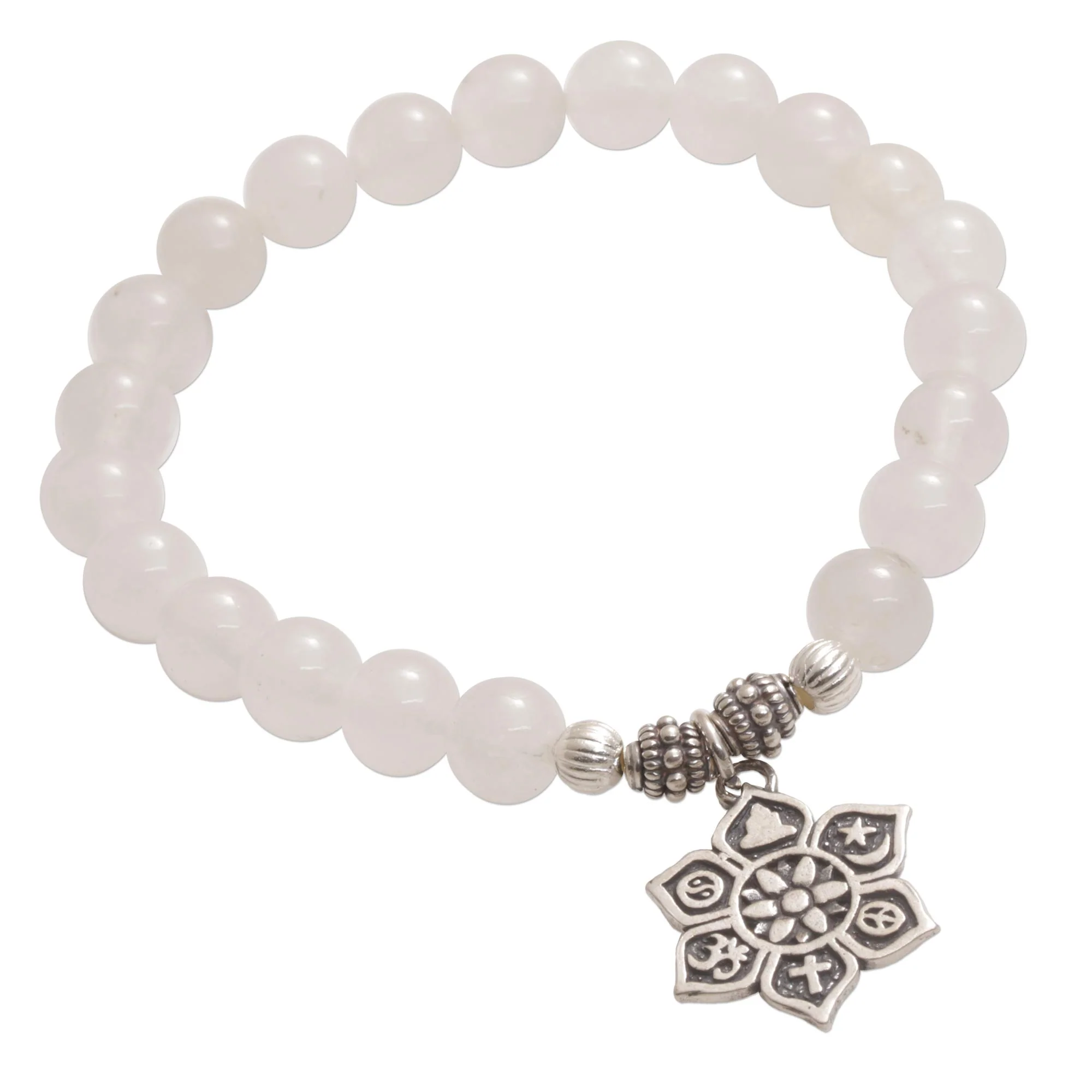 Unity Flower Moonstone Bracelet - Image 5
