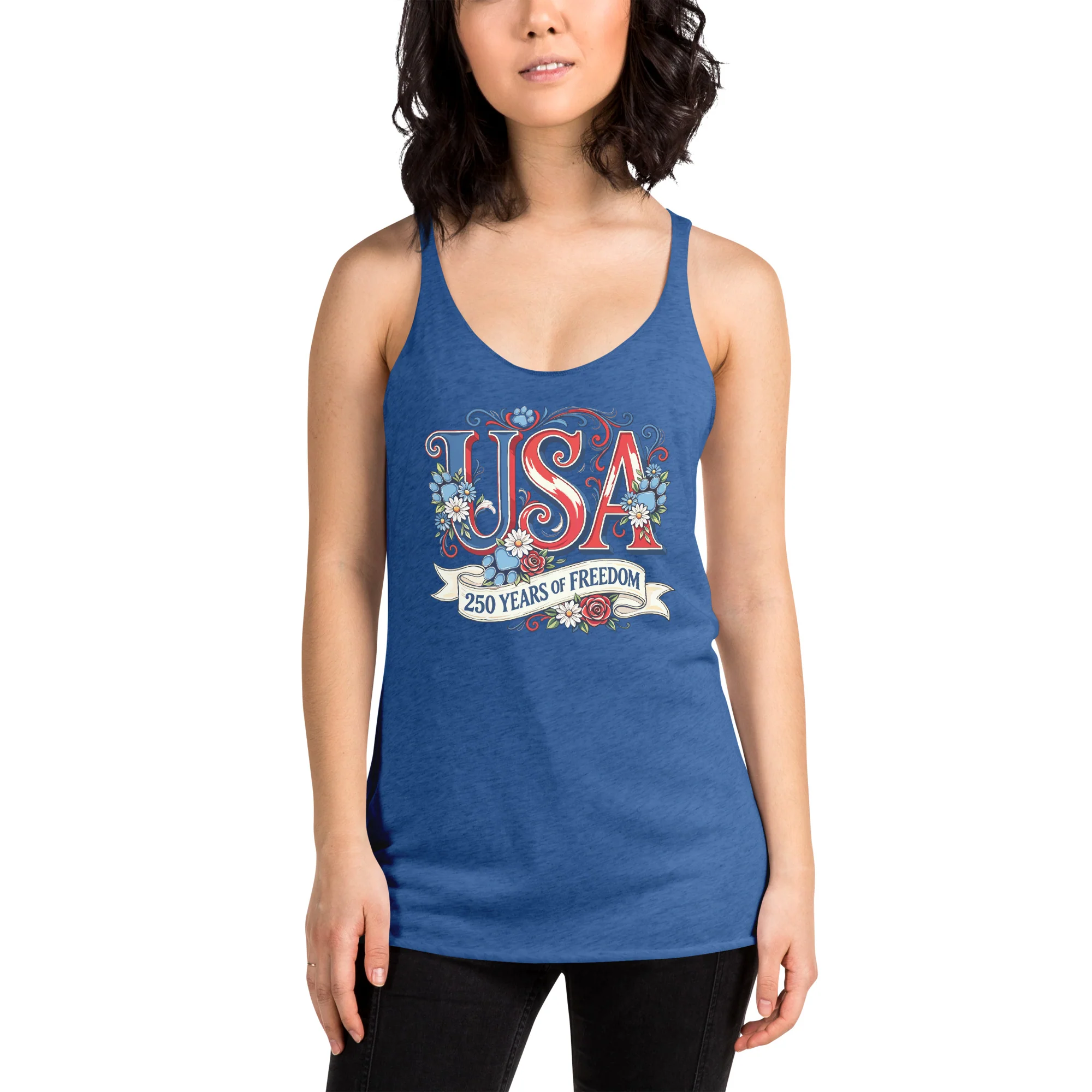 USA 250 Years Women's Racerback Tank - Image 2