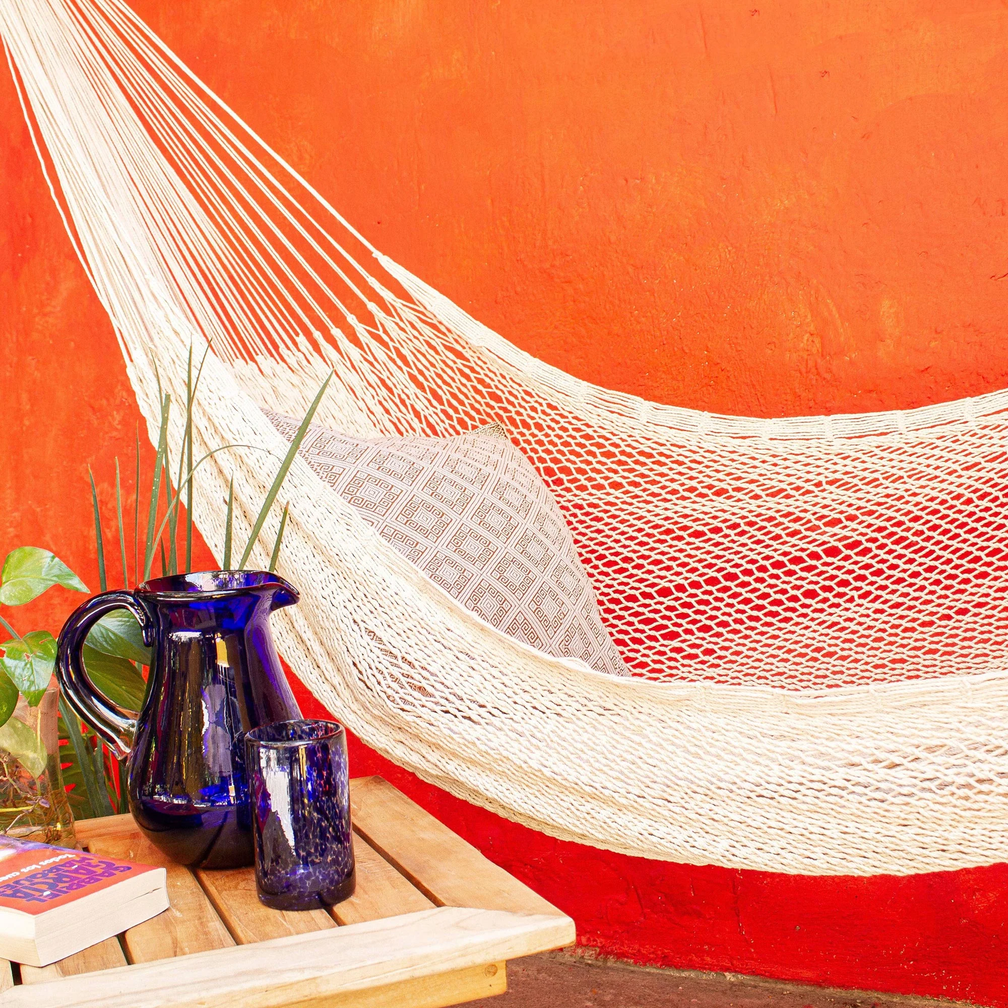 Uxmal Ivory Maya Ivory Rope Hammock (Triple) - Image 3