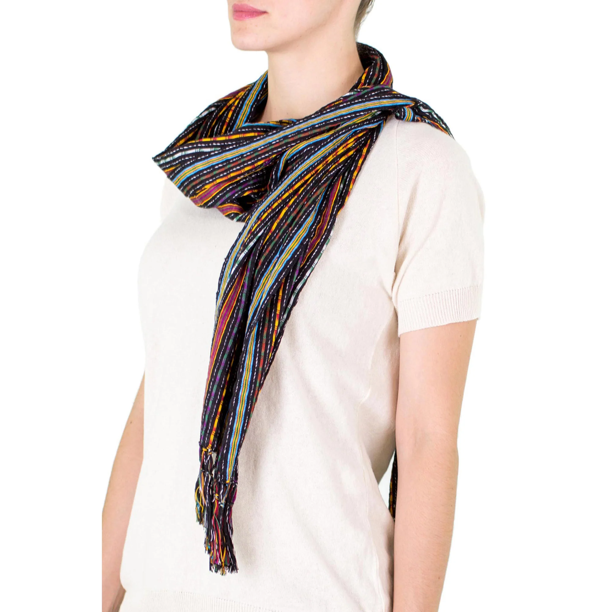 Valley at Night Cotton Scarf - Image 2