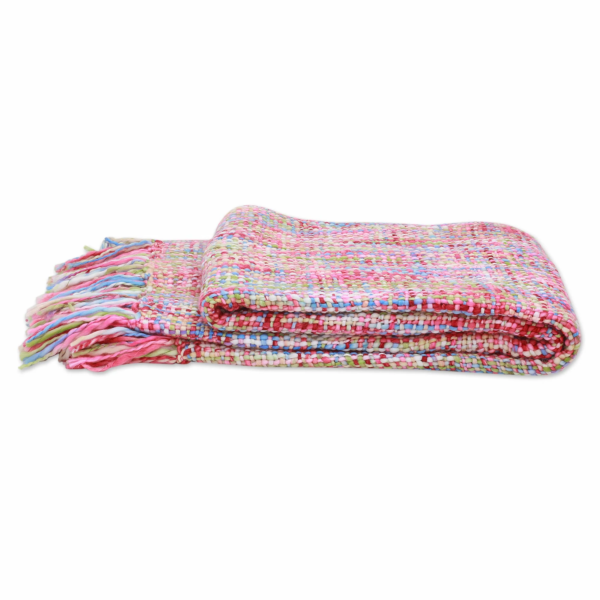 Vibrant Pastel Multicolor Throw Blanket - Image 2