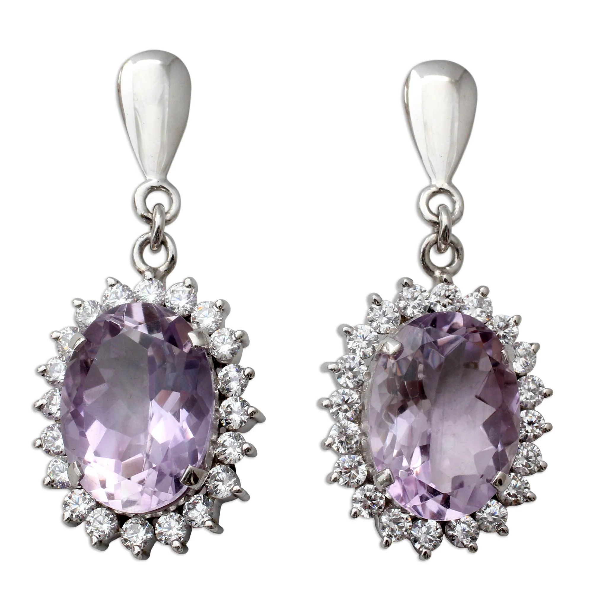 Violet Splendor Amethyst dangle earrings - Image 2