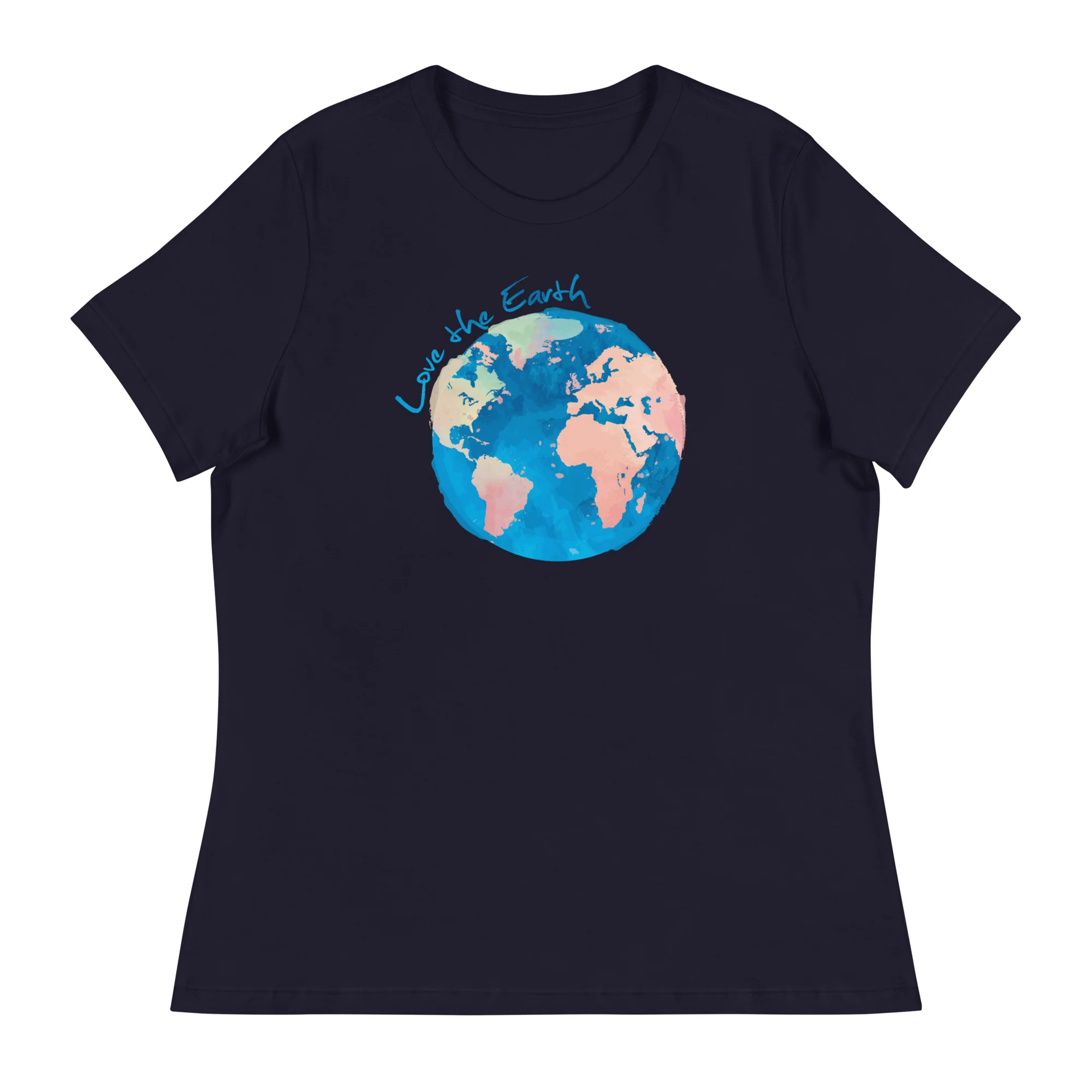 Watercolor Earth Women's Relaxed T-Shirt - Image 3