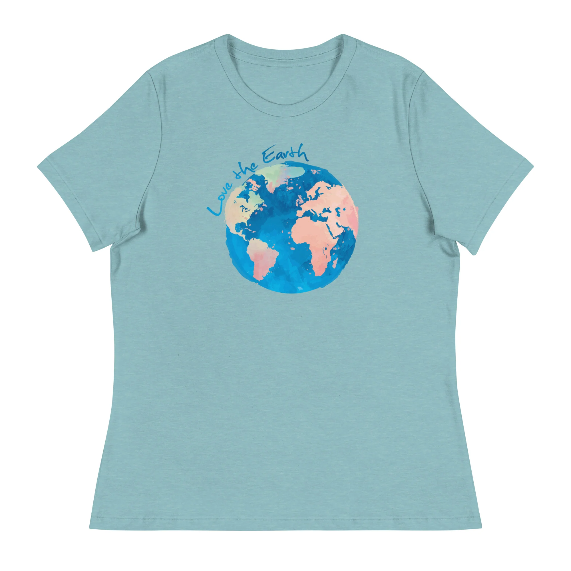 Watercolor Earth Women's Relaxed T-Shirt - Image 7