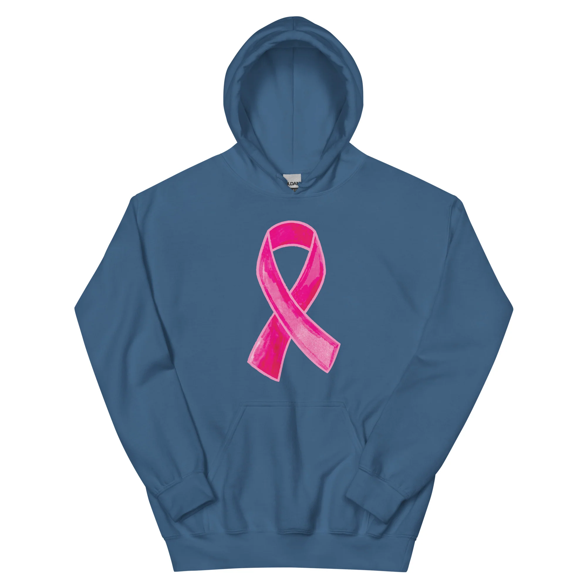 Watercolor Pink Ribbon Hoodie - Image 5