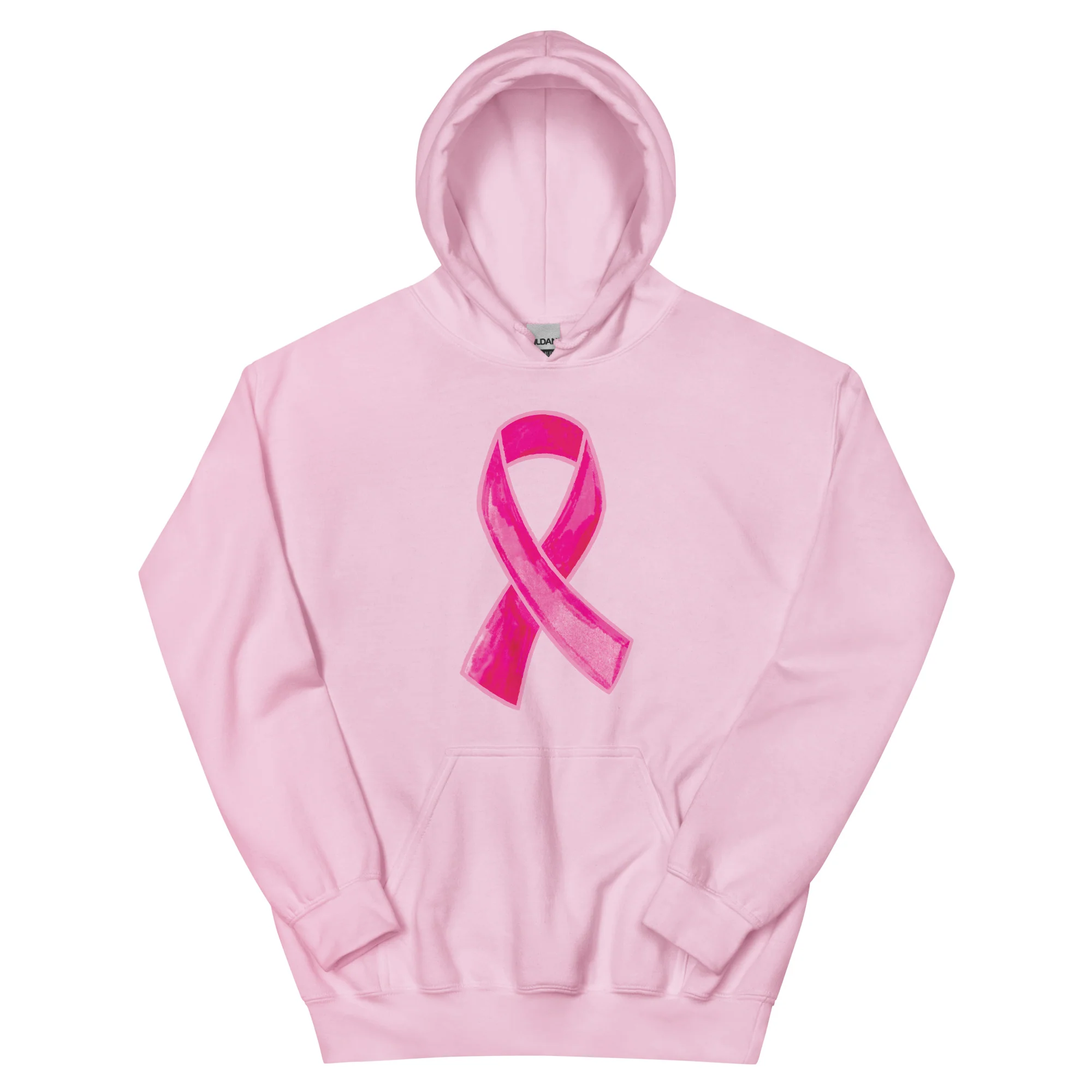 Watercolor Pink Ribbon Hoodie - Image 8
