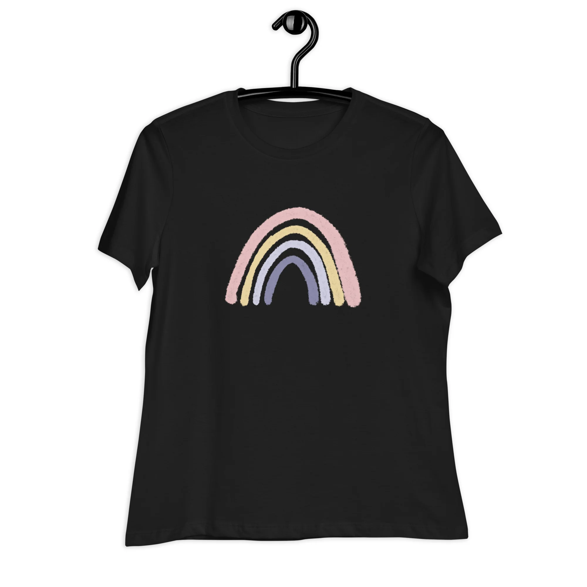 Watercolor Rainbow Women's Relaxed T-Shirt - Image 3