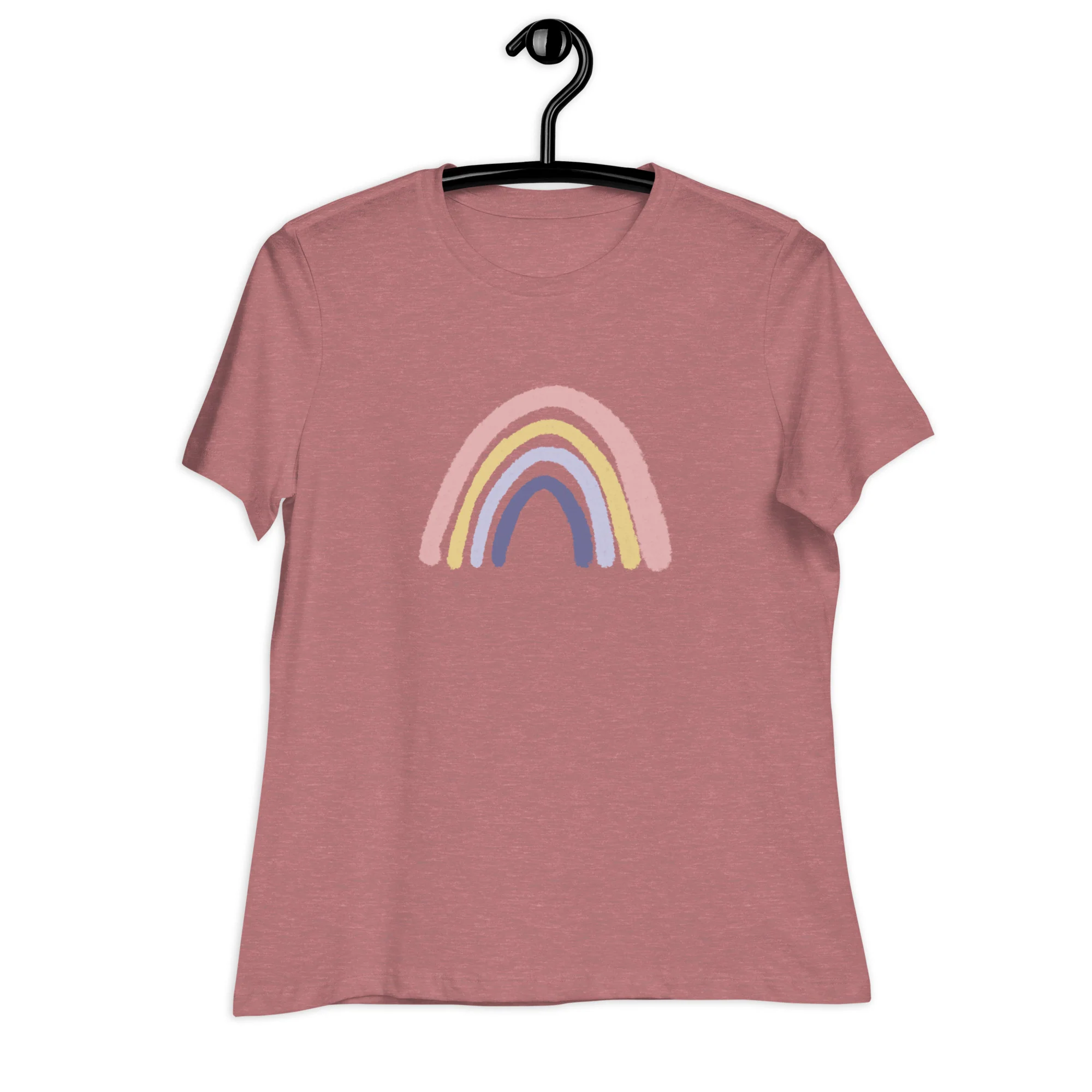 Watercolor Rainbow Women's Relaxed T-Shirt - Image 5