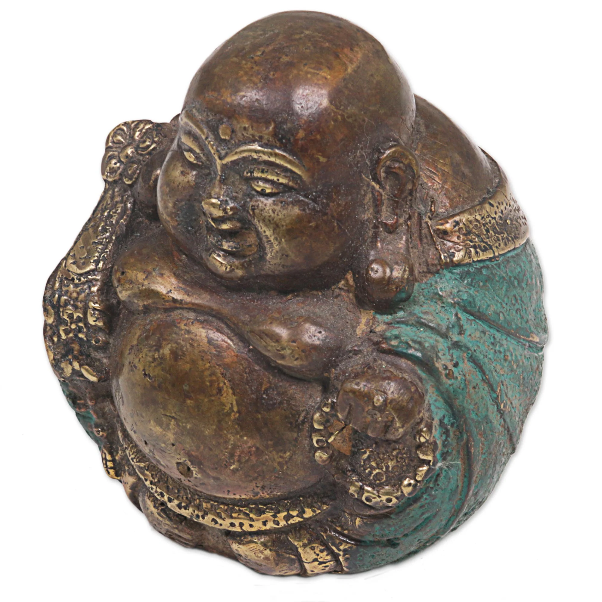 Welcoming Buddha Bronze Sculpture - Image 4