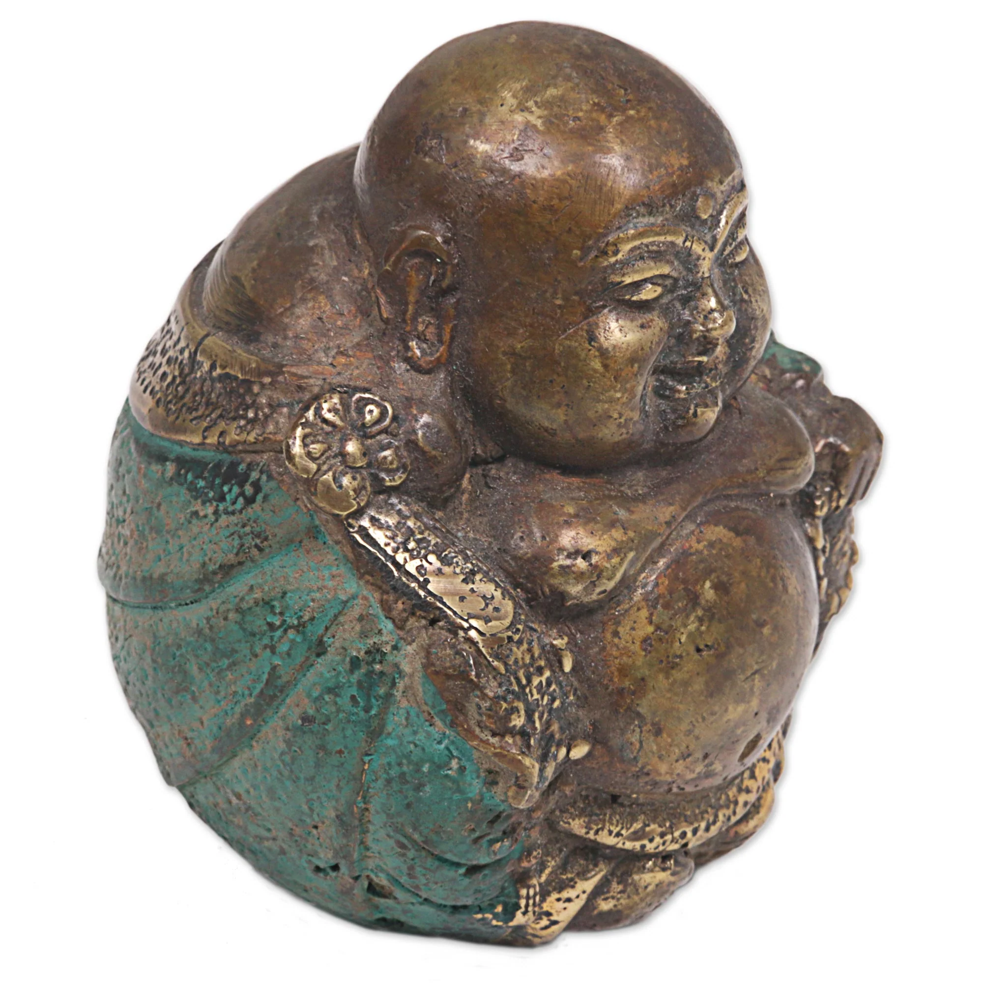 Welcoming Buddha Bronze Sculpture - Image 5