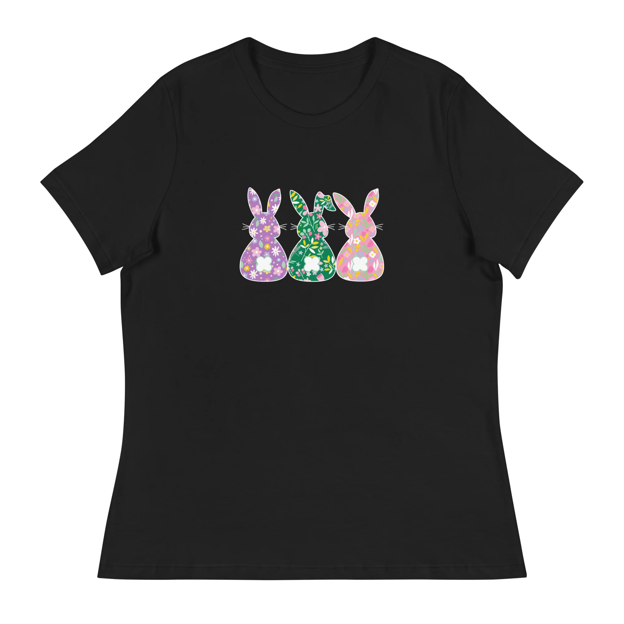 Whimsical Bunnies Women's Relaxed T-Shirt - Image 4