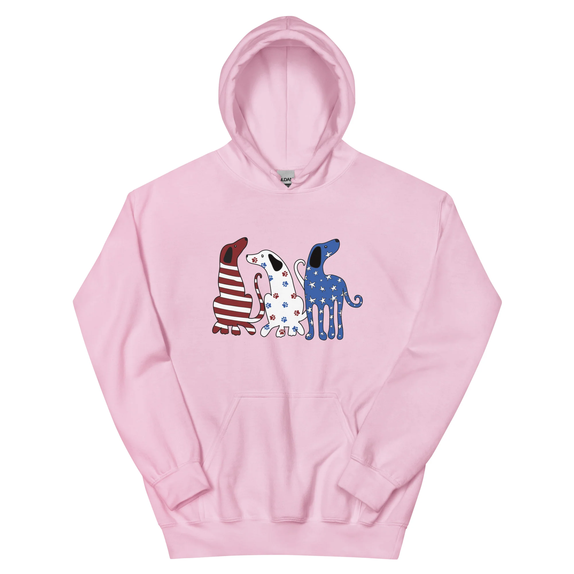 Whimsy Americana Dogs Hoodie - Image 8