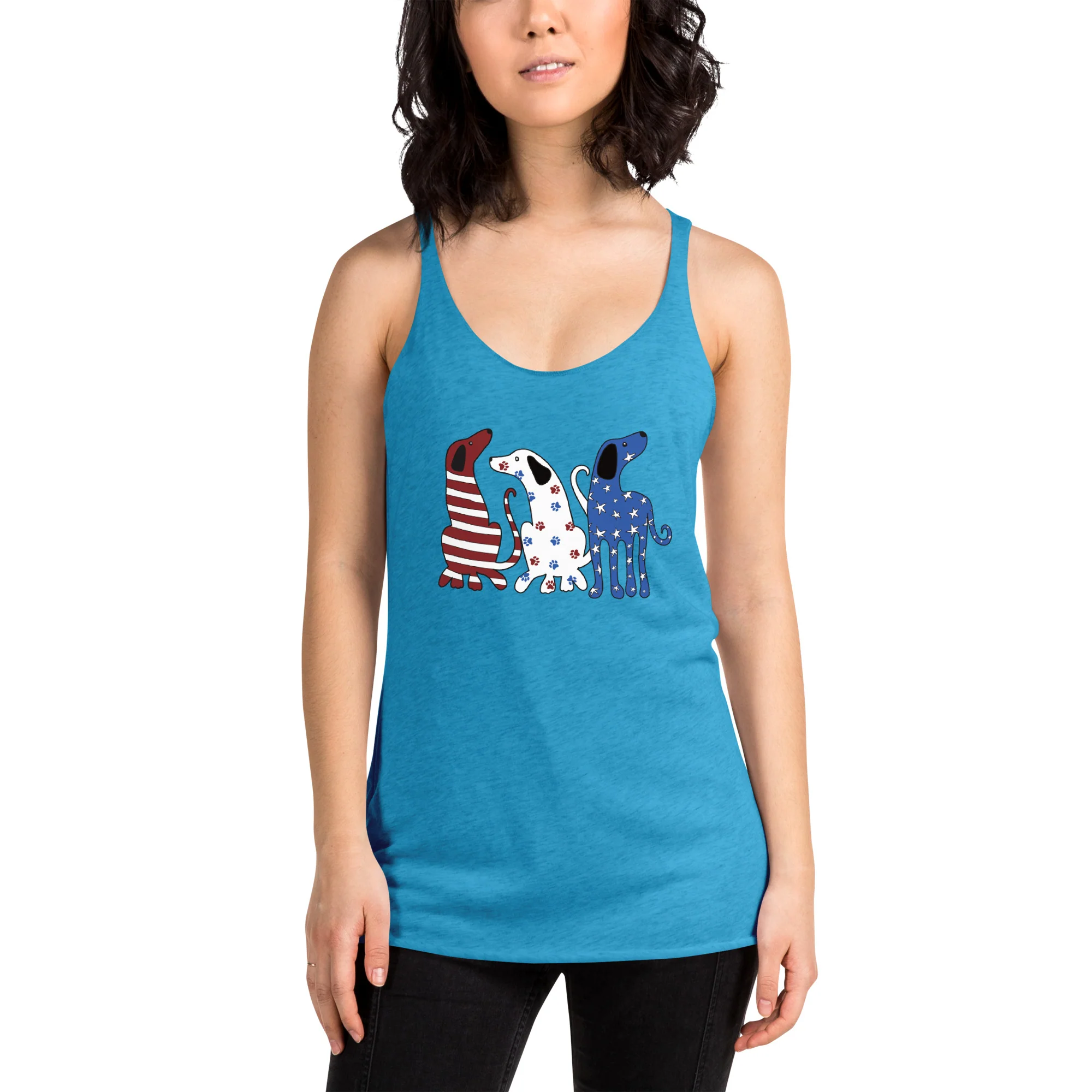 Whimsy Americana Dogs Tank - Image 2