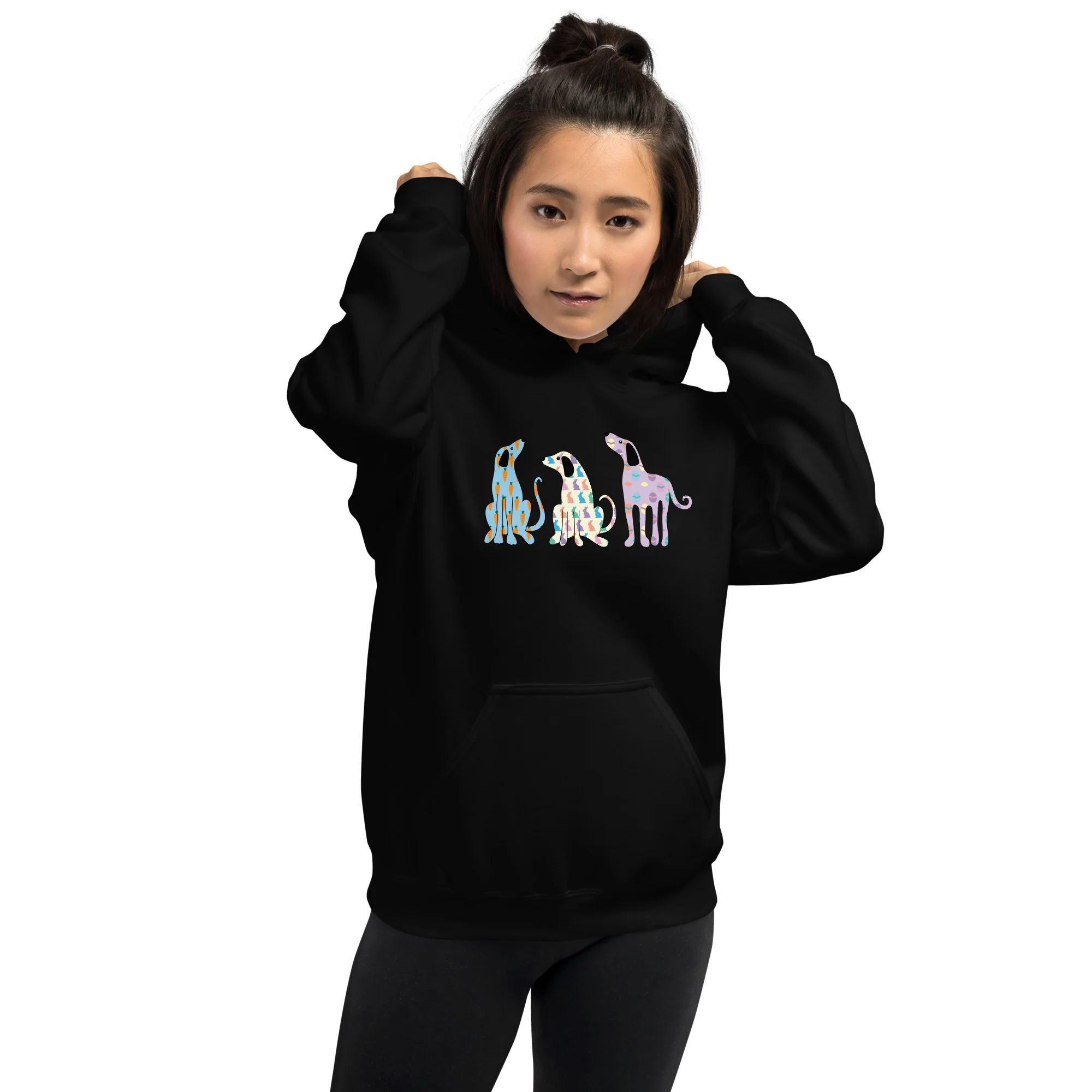 Whimsy Easter Dogs Hoodie - Image 2