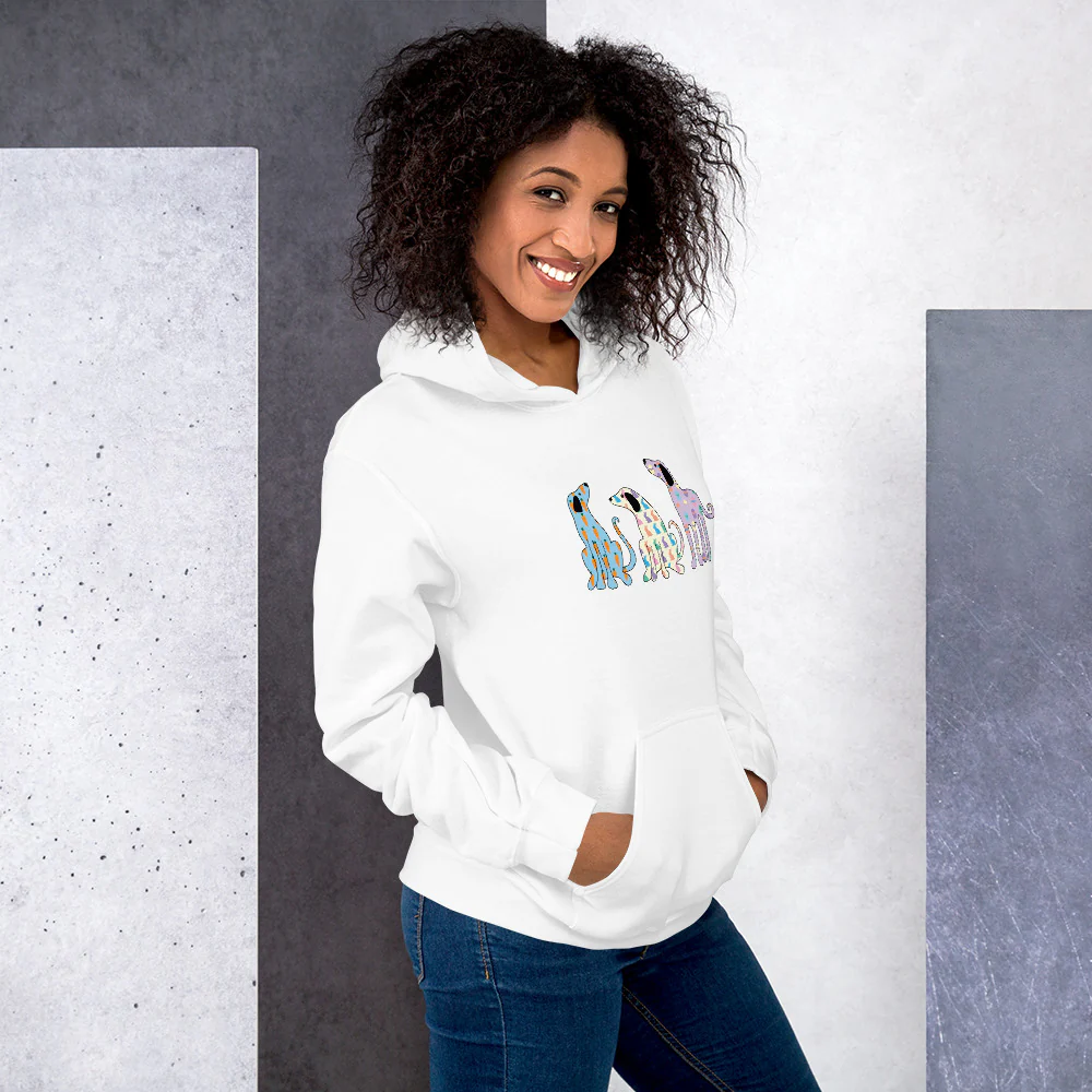 Whimsy Easter Dogs Hoodie - Image 3
