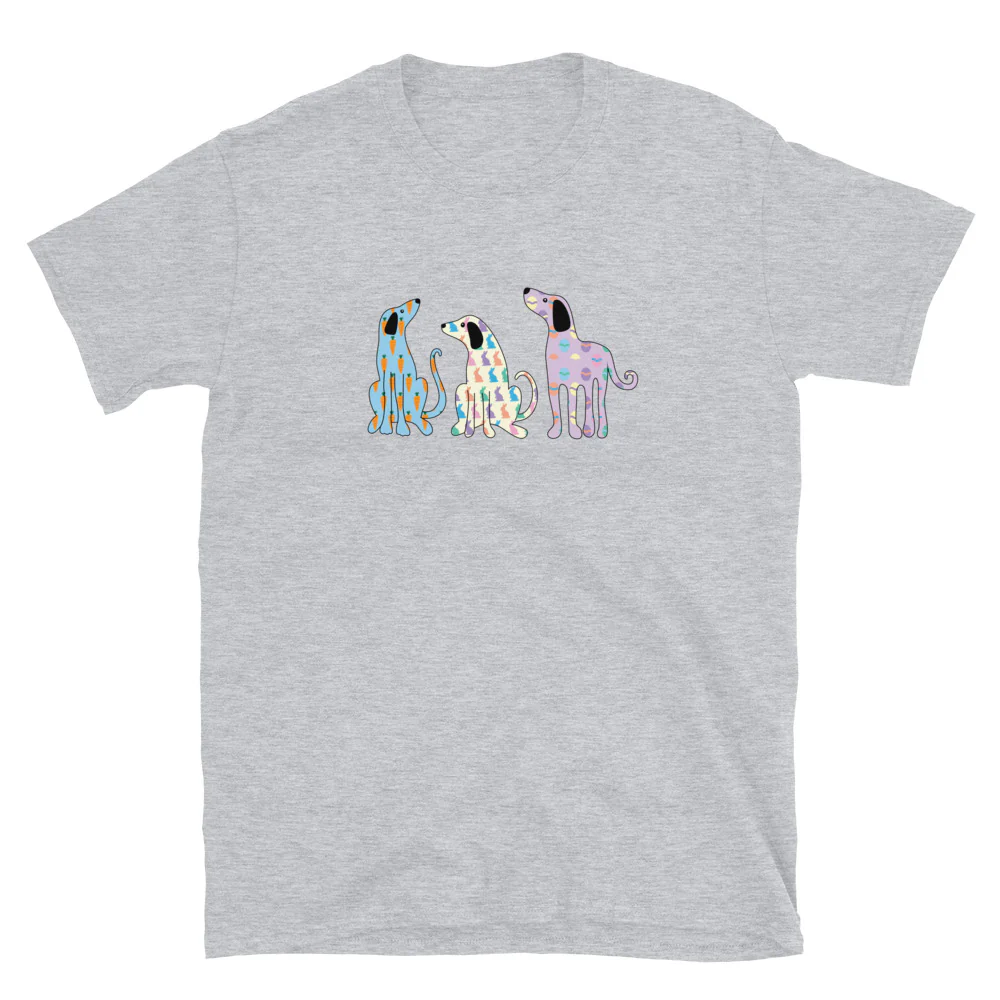 Whimsy Easter Dogs T-Shirt - Image 5